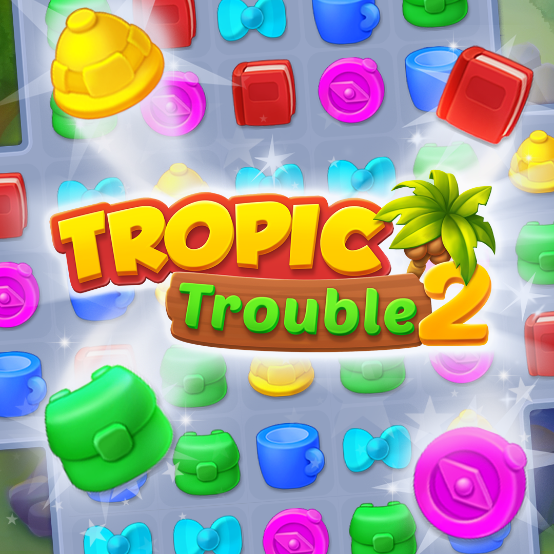 Tropic Trouble 2 Facebook ad: Uncover the Mysteries of Tile Island!