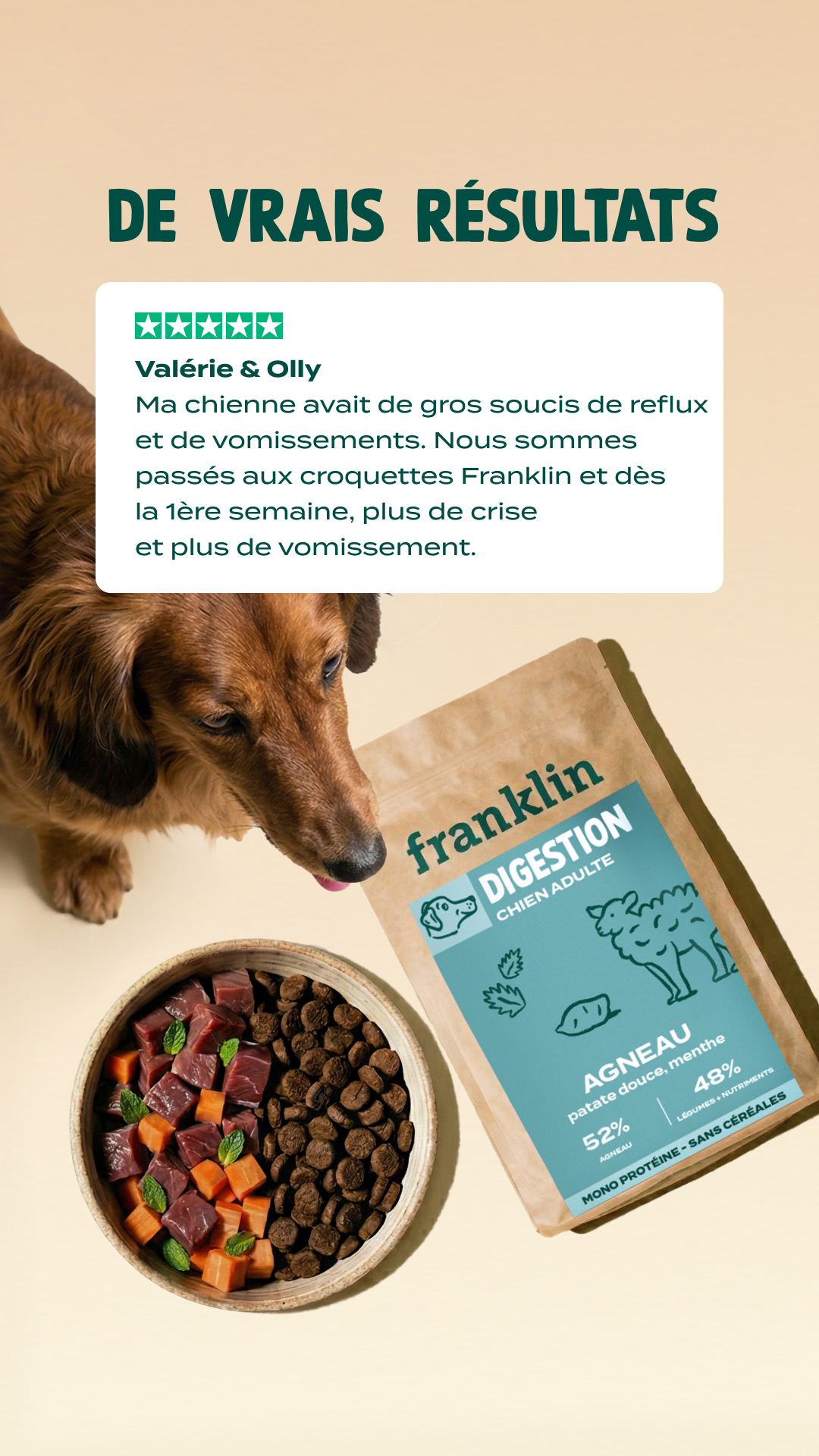 Franklin Pet Food Facebook ad