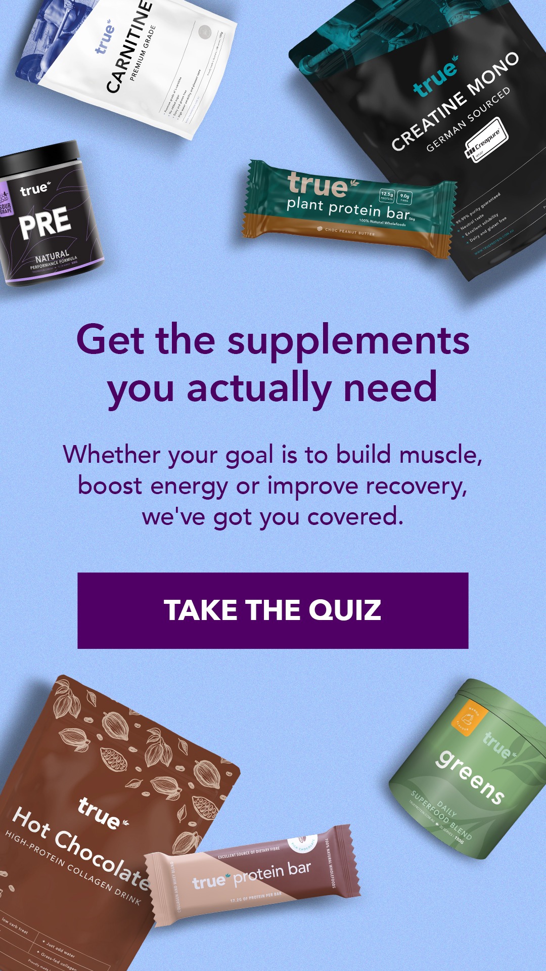 True Protein Facebook ad