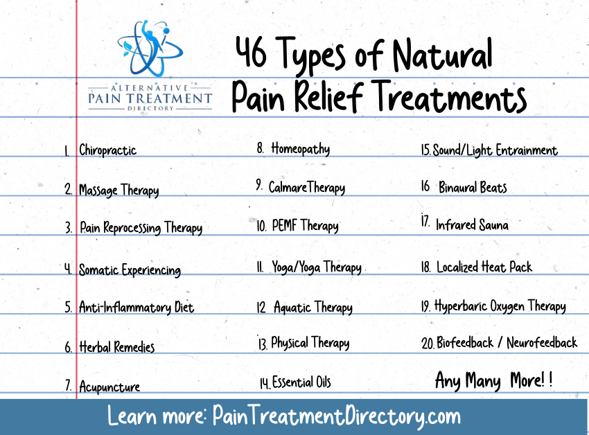 Alternative Pain Treatment Facebook ad