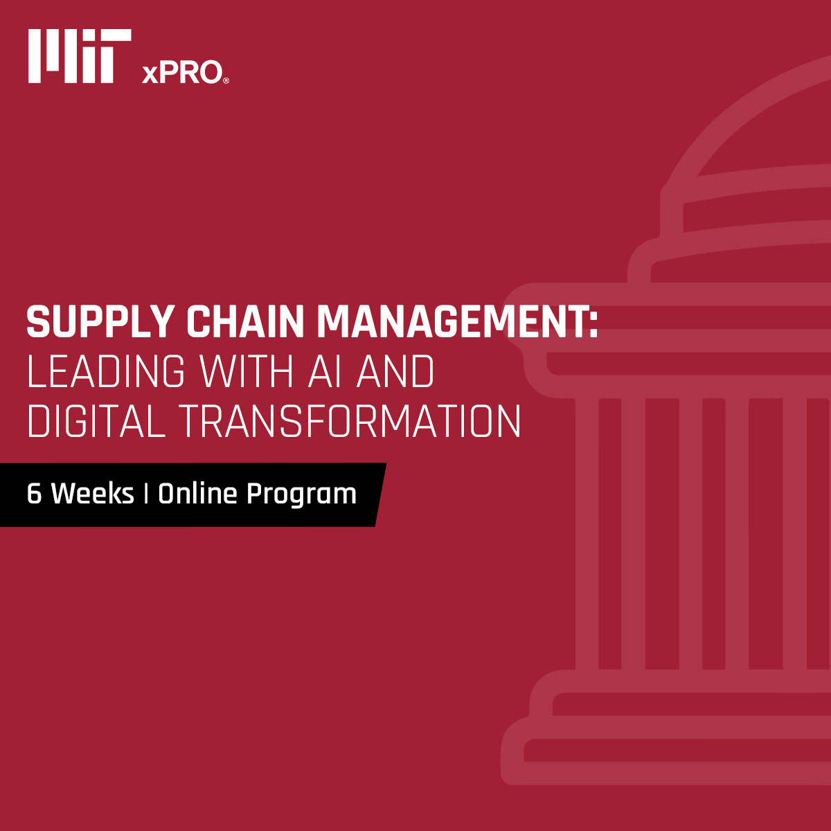 MIT - Supply Chain Management: Leading with AI and Digital Transformation Facebook ad: Supply Chain Management