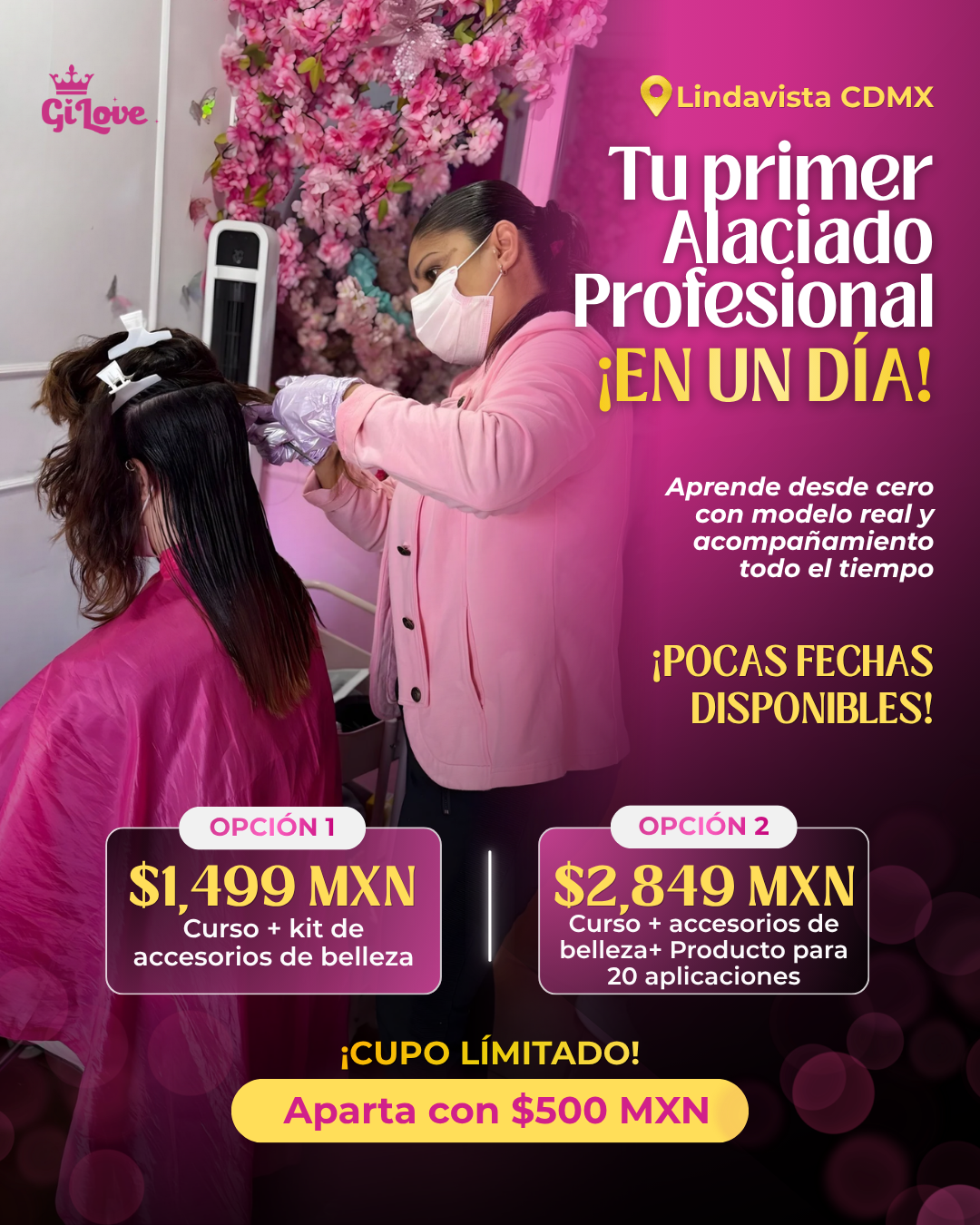 Proveedor Alaciados y Keratinas GI LOVE. CDMX Facebook ad