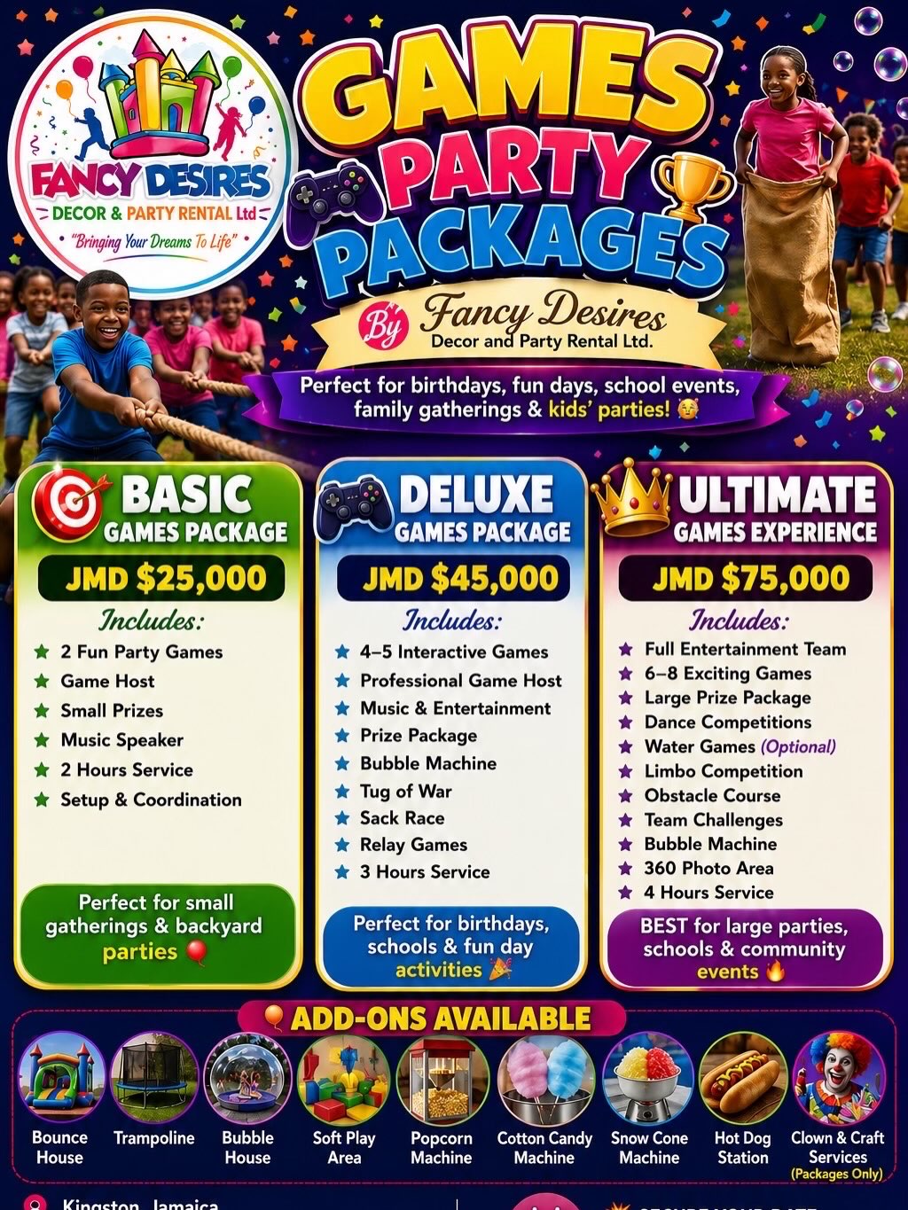 Events by Fancy Desires Decor Facebook ad