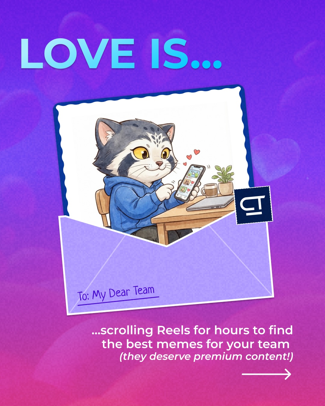 Customertimes People Facebook ad: This Valentine’s Day, we’re showing what love at…