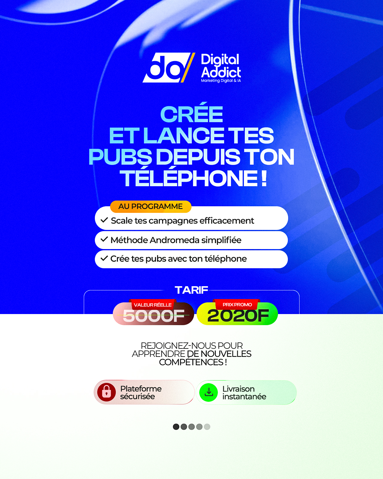 Saran / IA Addict Facebook ad: Campagnes publicitaires depuis ton téléphone