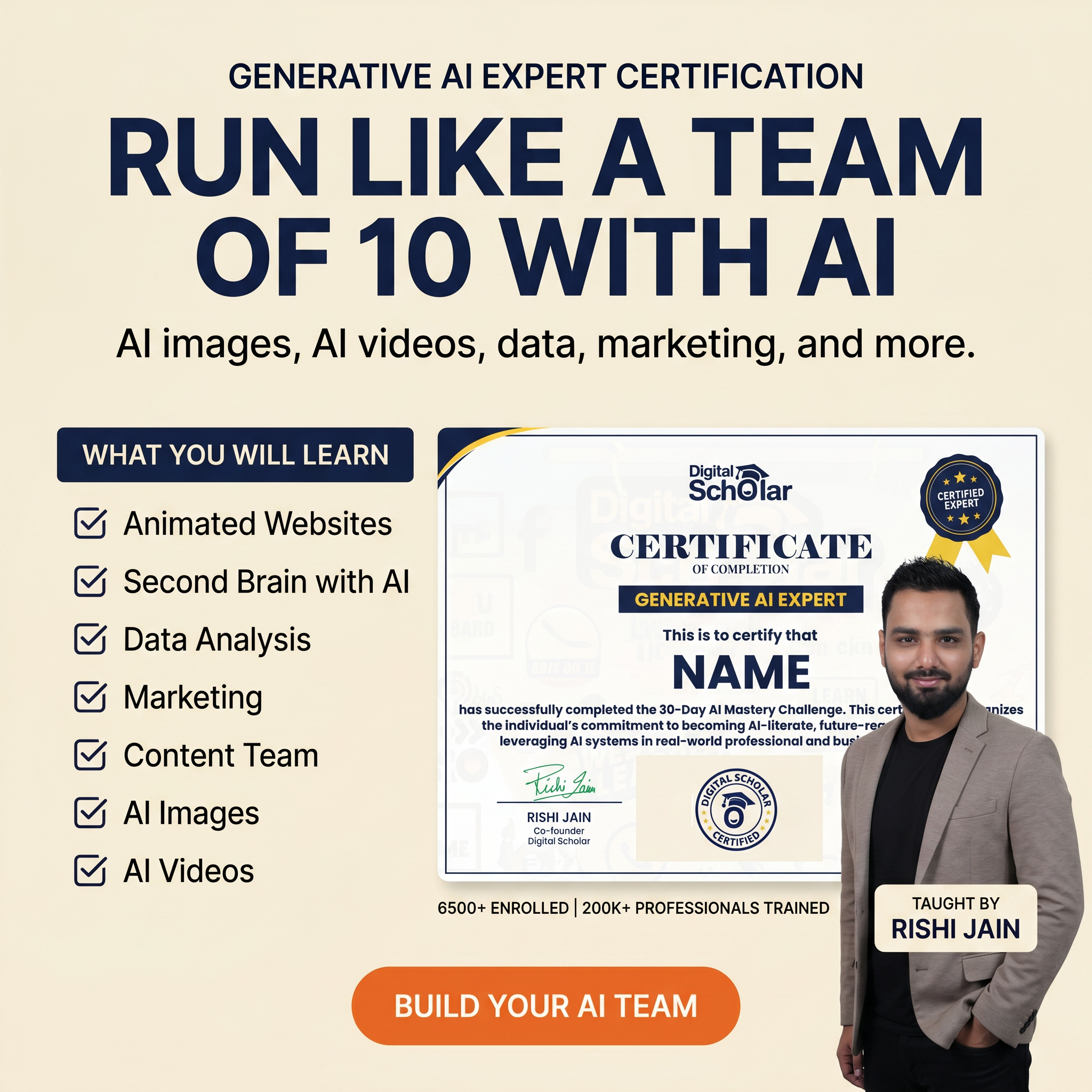 Rishi Jain Facebook ad