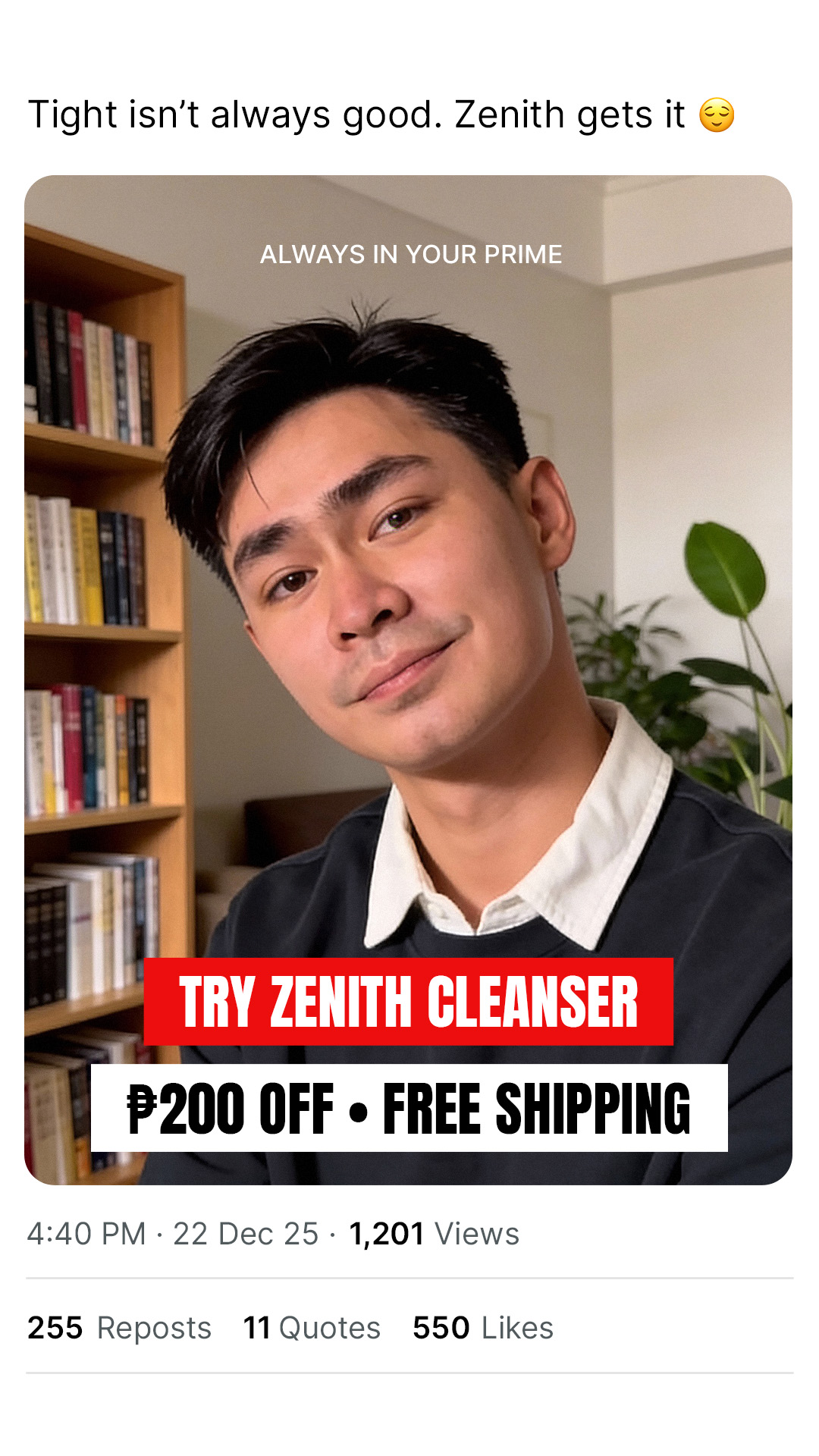 Zenith PH - Anti-Aging Tallow Cleanser Facebook ad: The Miracle Cleanser For Men