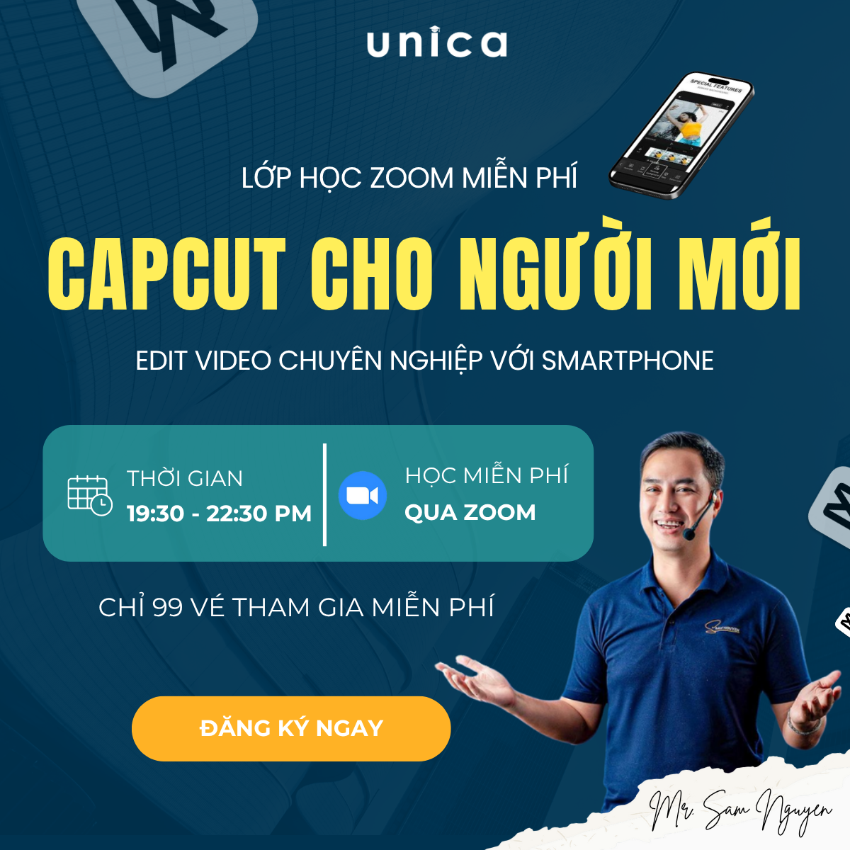 Sam Nguyen Facebook ad: ĐĂNG KÝ HỌC MIỄN PHÍ TẠI ĐÂY
