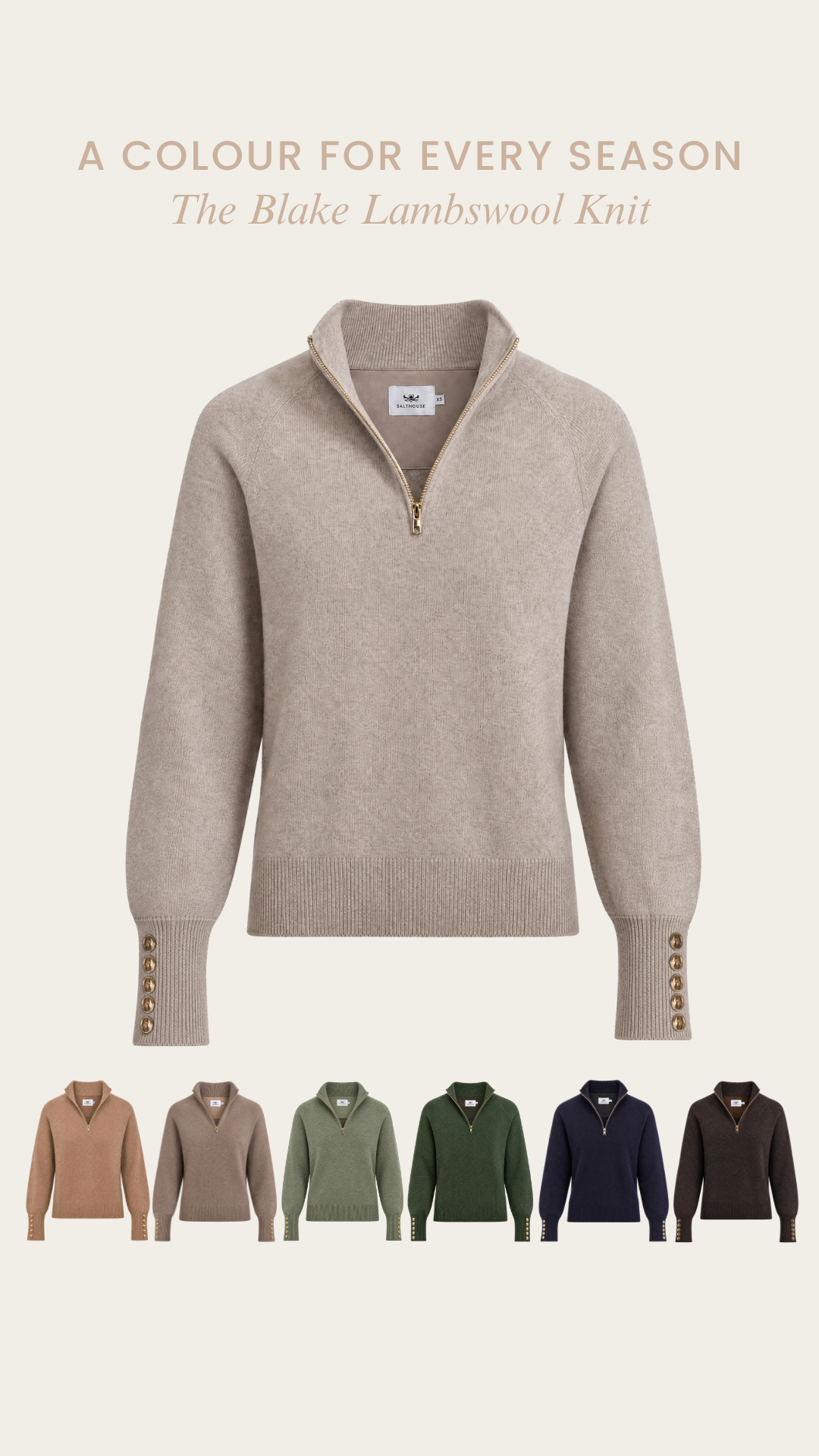 Salthouse Facebook ad: 100% Lambswool
