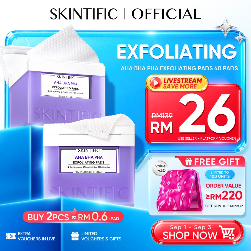 Skintific -Malaysia Facebook ad: GLASS SKIN IN 3 DAYS!