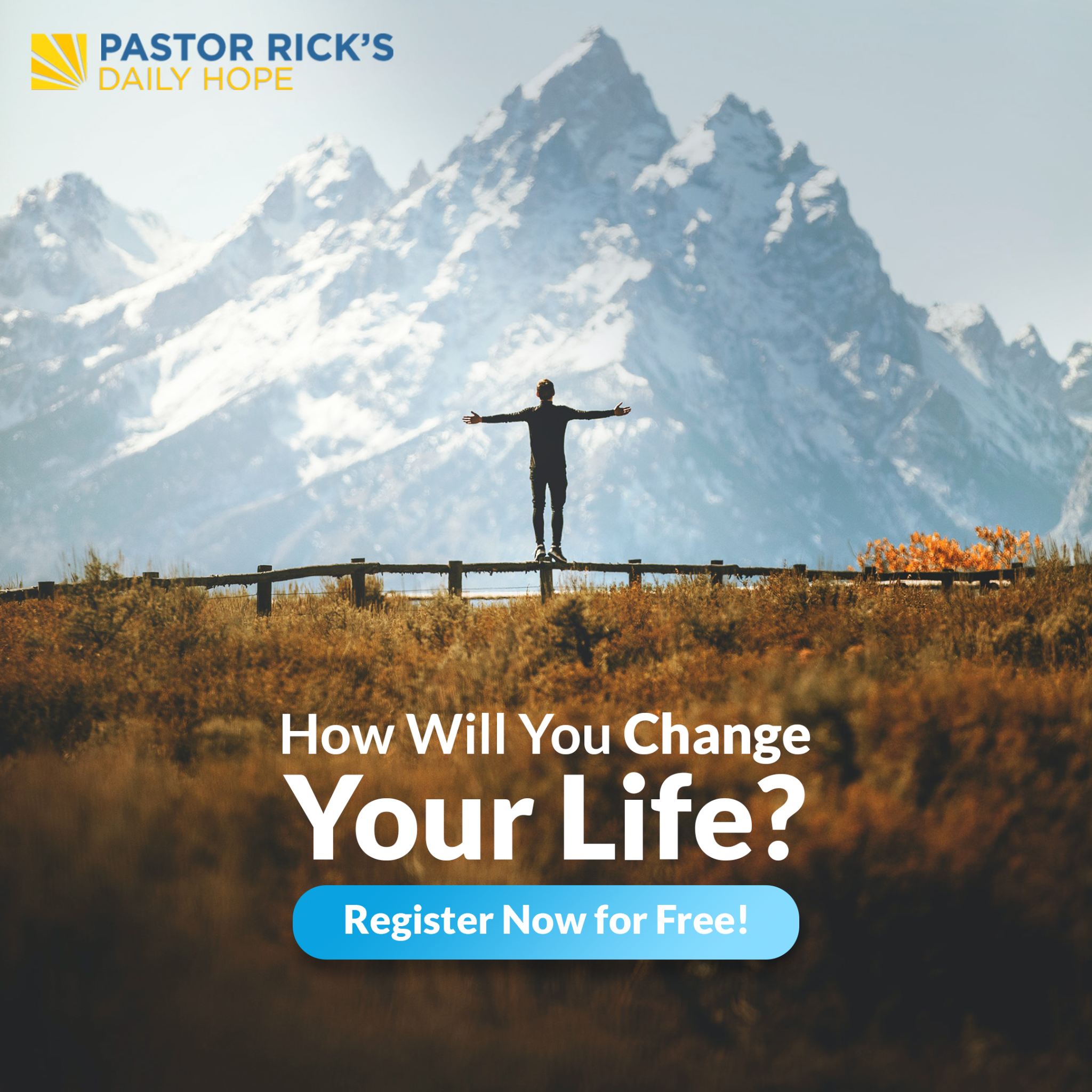Pastor Rick's Daily Hope Facebook ad