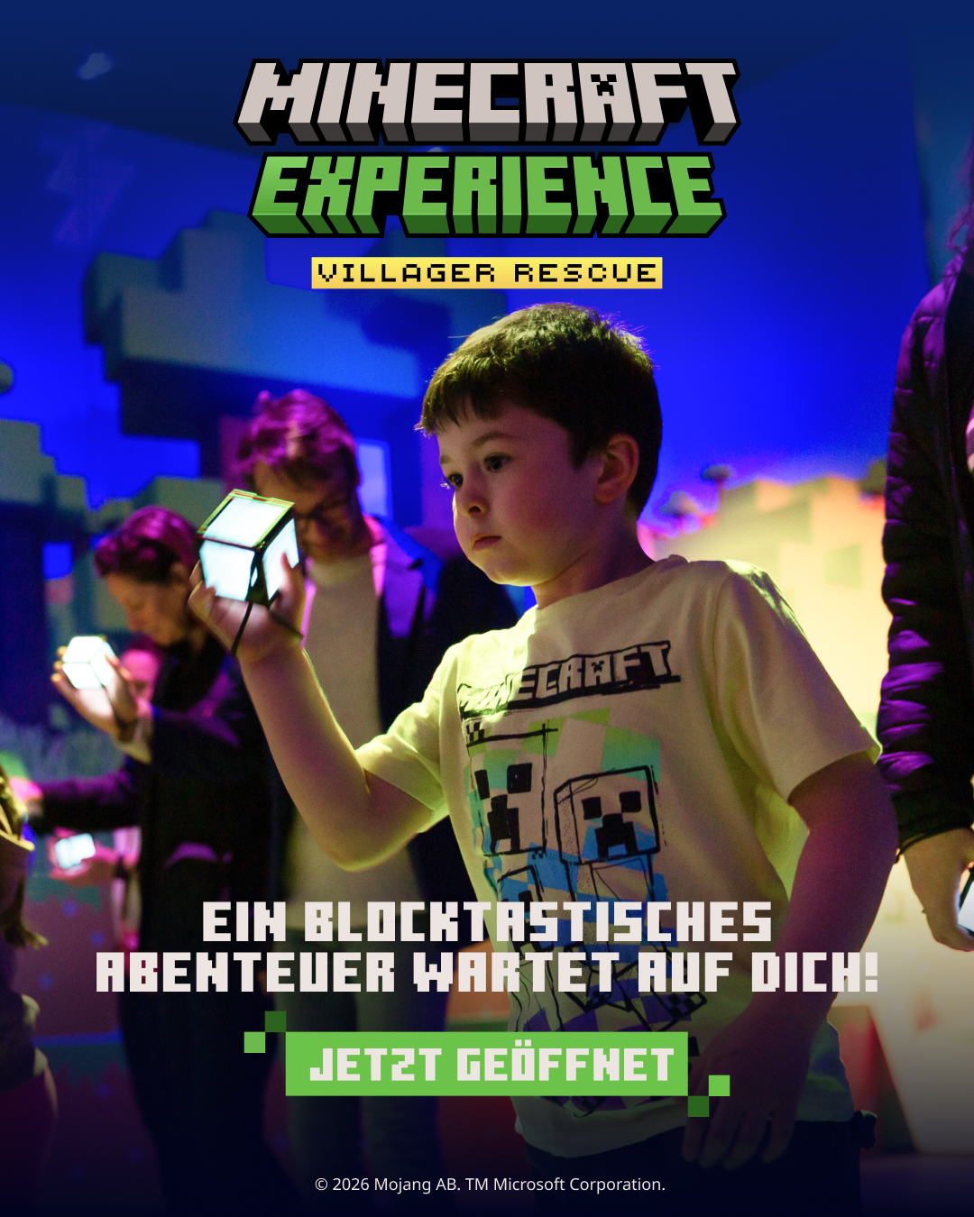 Minecraft Experience Facebook ad