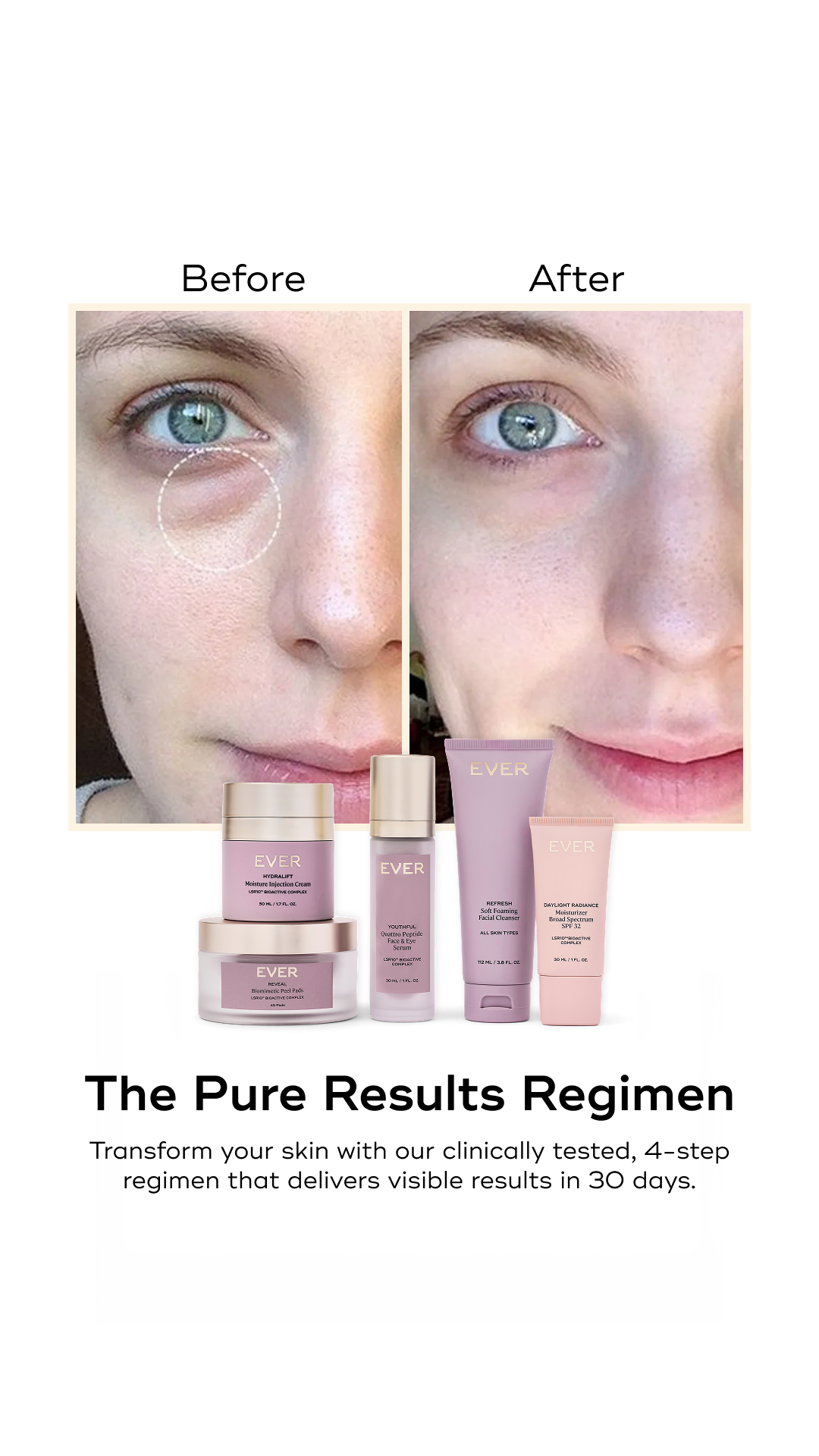 EVER Cleanical Skincare Facebook ad