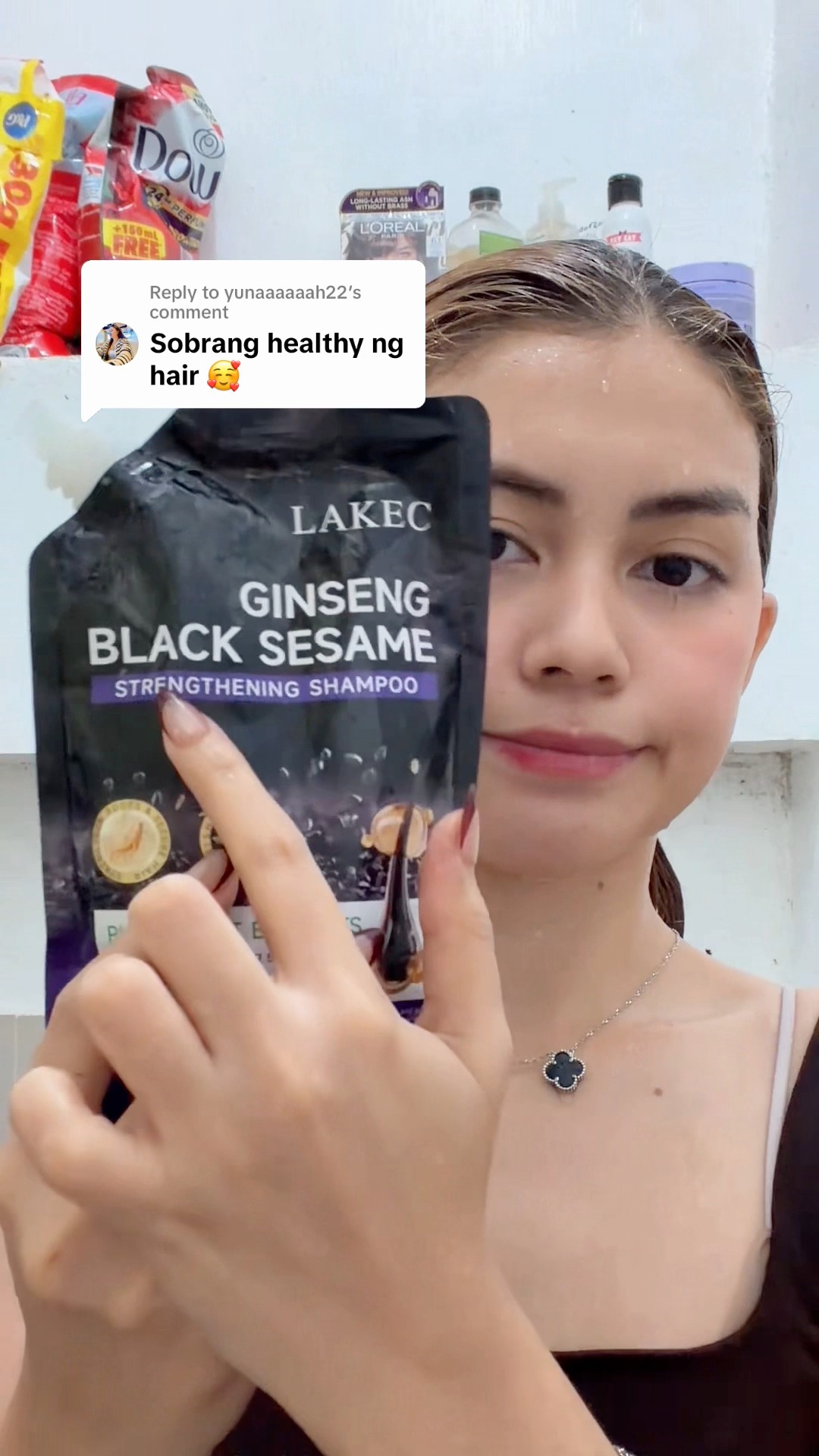 Shopee Facebook ad: Gamit kayo ng mga strengthening shampoo