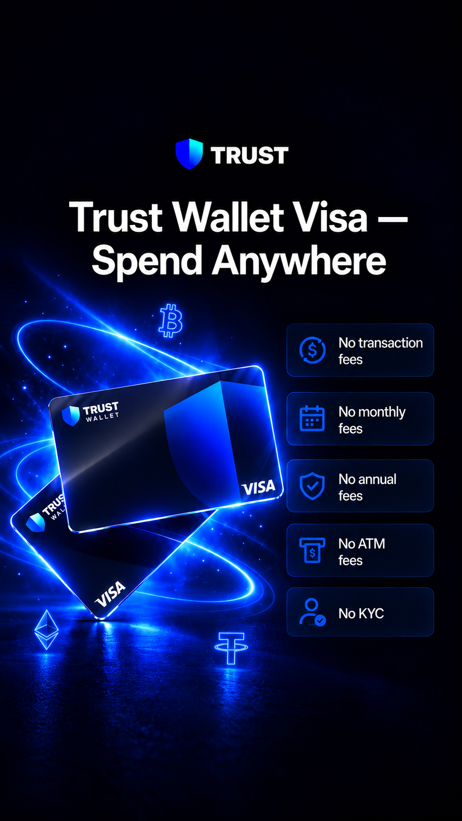 My crypto card Facebook ad: Explore a convenient way to make everyday payments.
