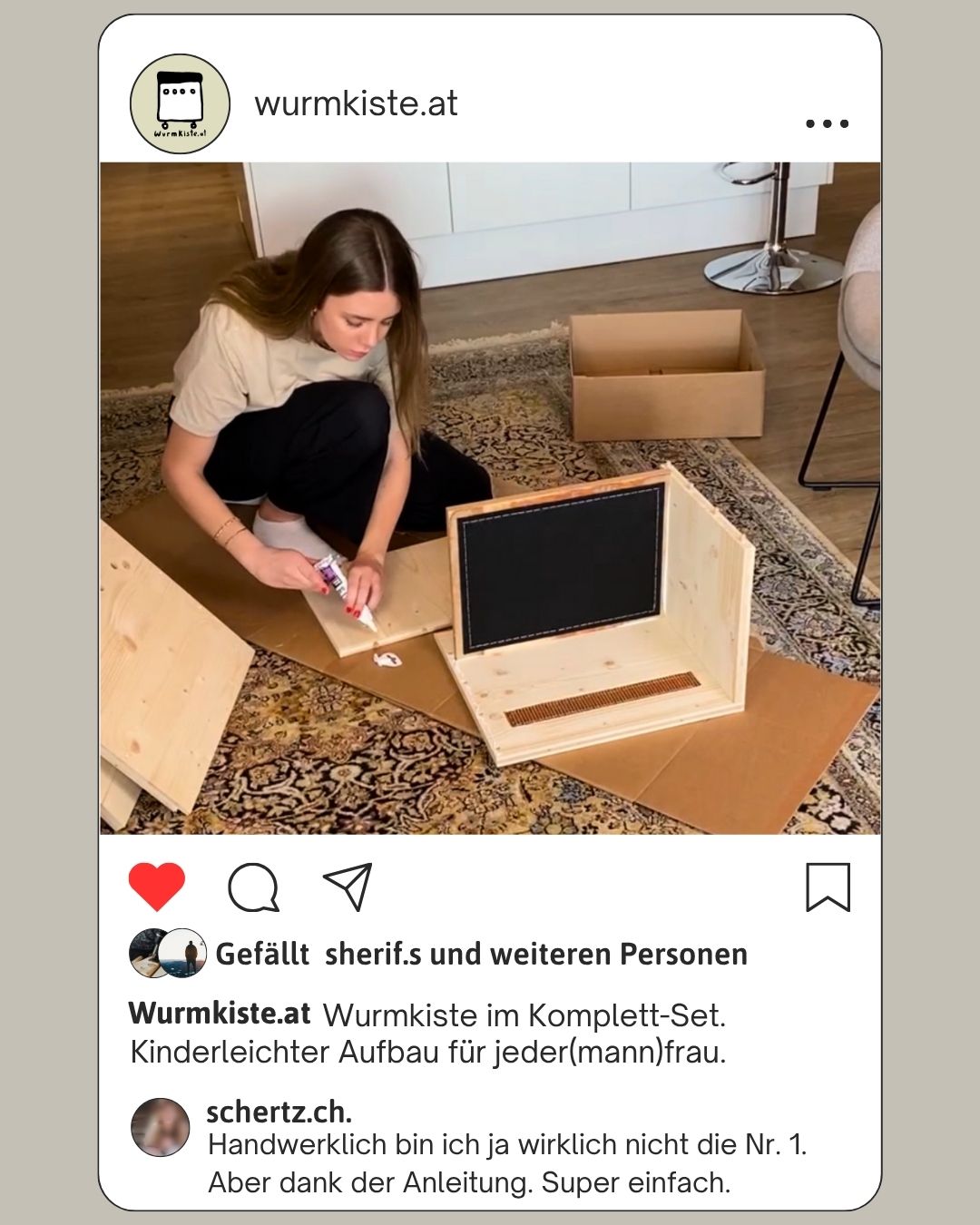 wurmkiste.at Facebook ad