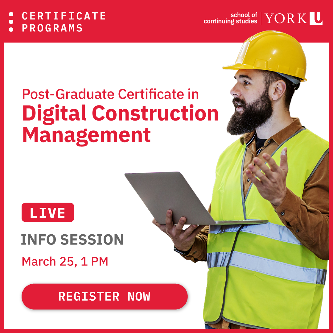 York University School of Continuing Studies Facebook ad