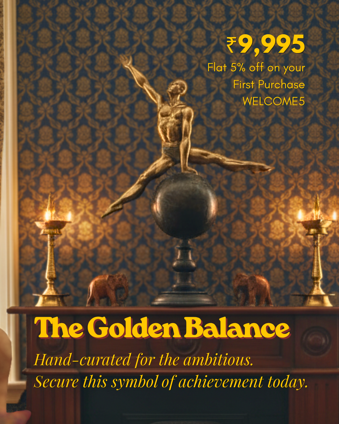 Decorhelm Facebook ad: Hand-Curated for the Ambitious