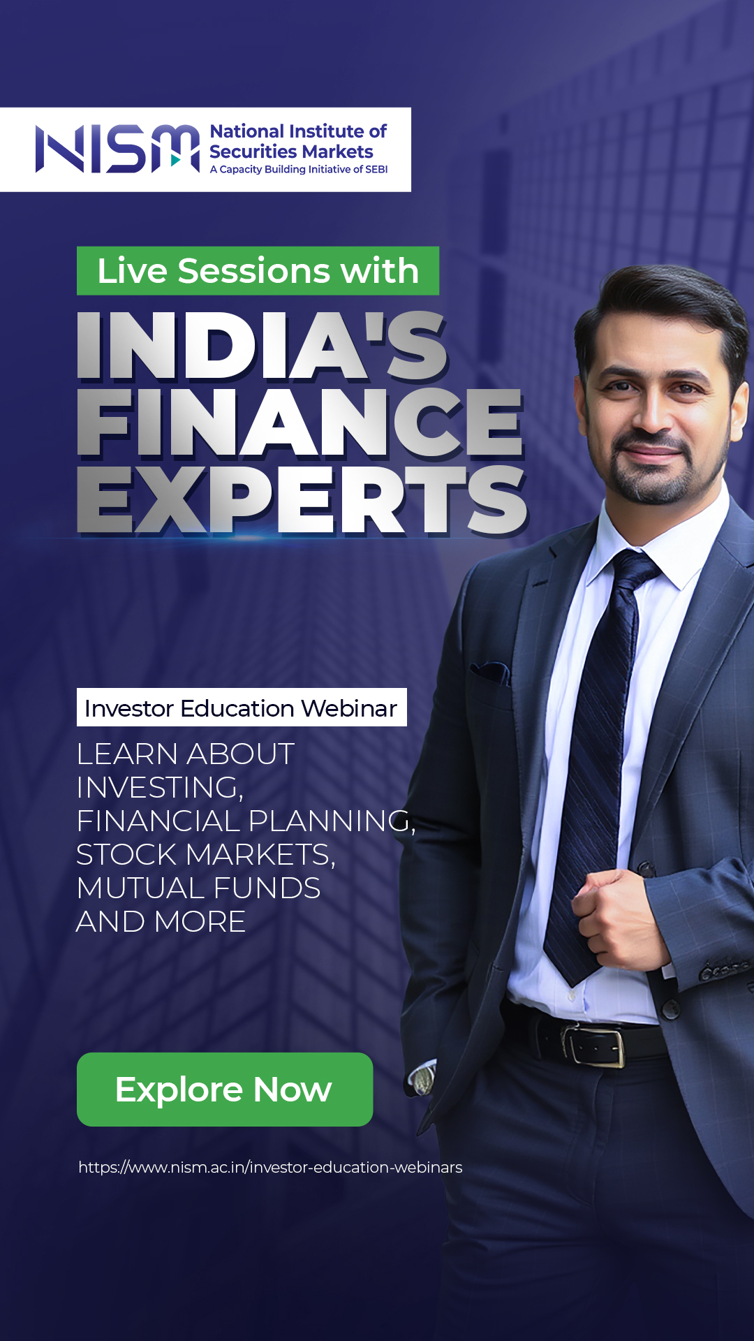 National Institute of Securities Markets Facebook ad