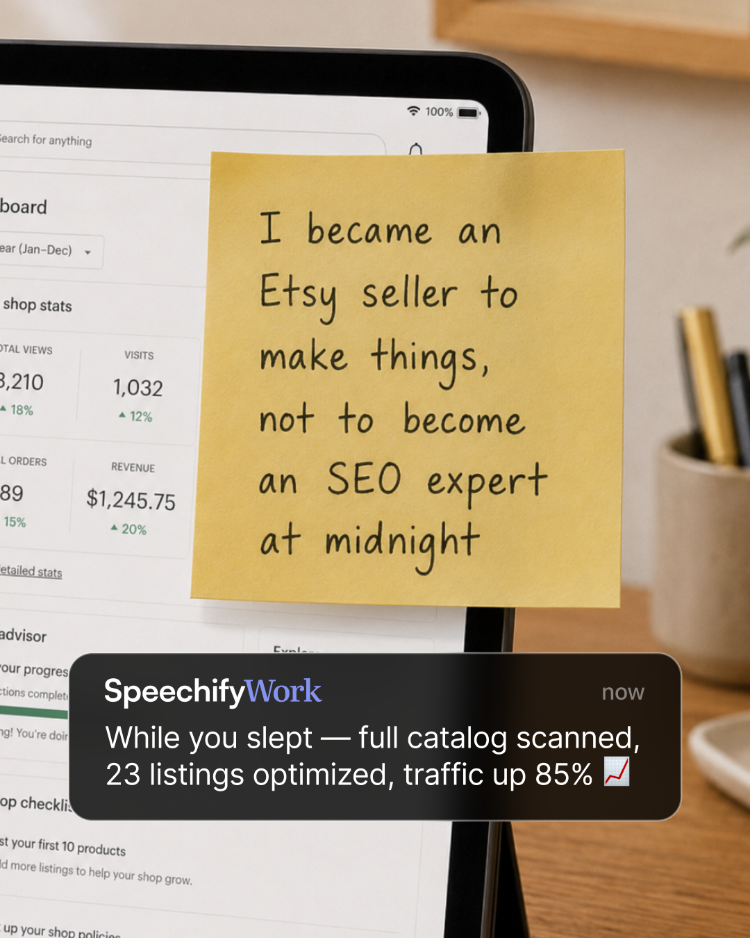 Speechify Facebook ad