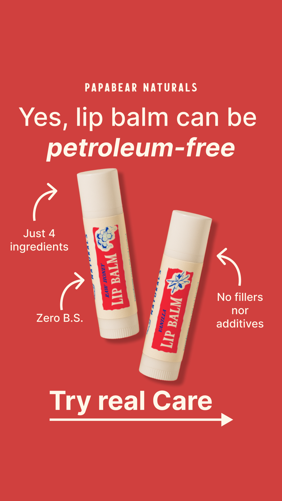 Papabear Naturals Facebook ad