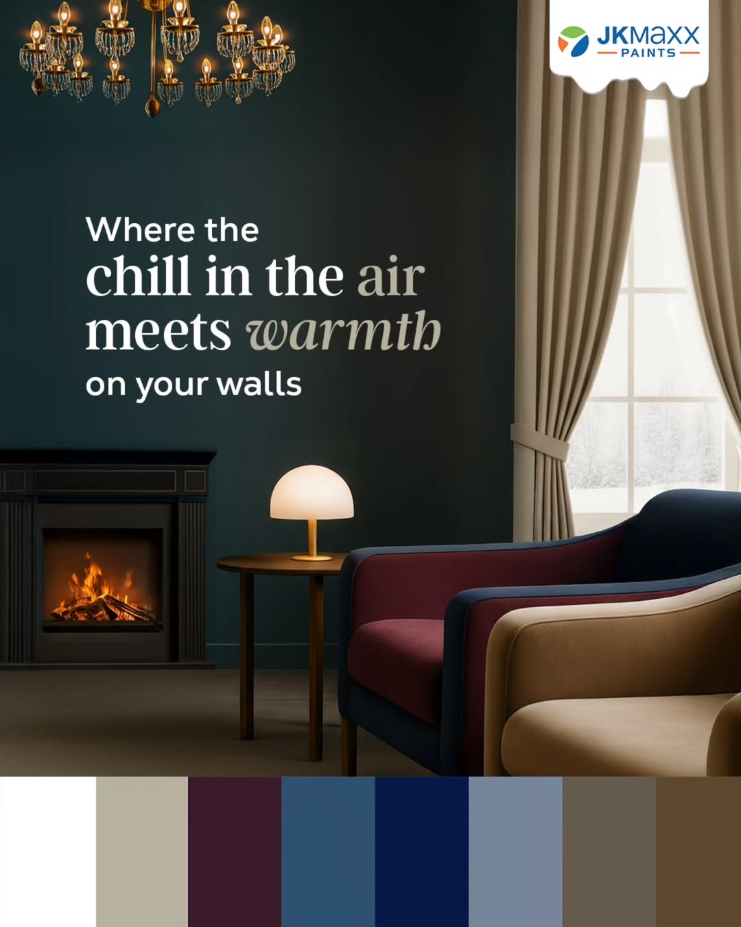 JKMaxx Paints Facebook ad: Bring home the serenity of winter - where…