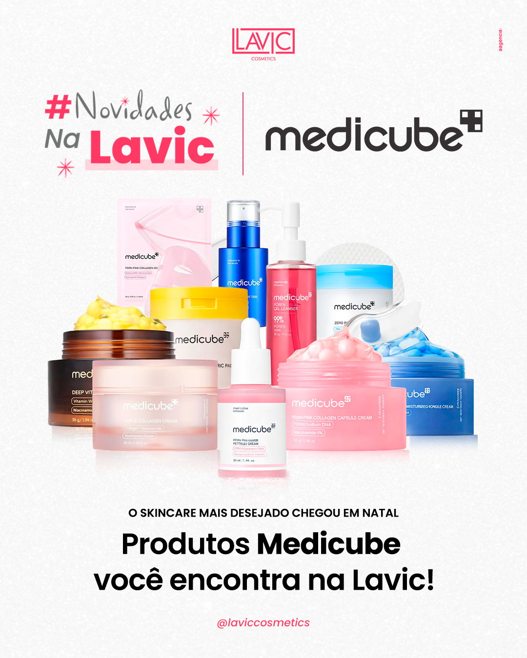 Lavic Cosmetics Facebook ad: As melhores novidades de k-beauty chegaram na Lavic!