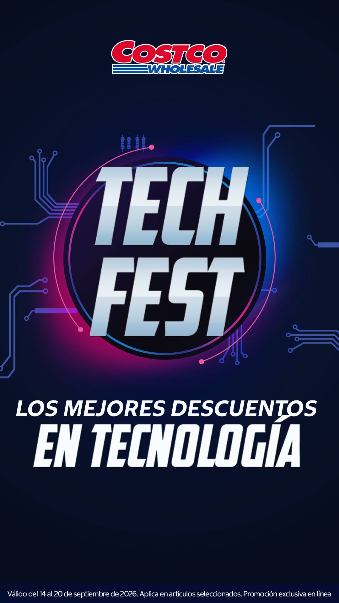 Costco México Facebook ad: Tech Fest en Costco