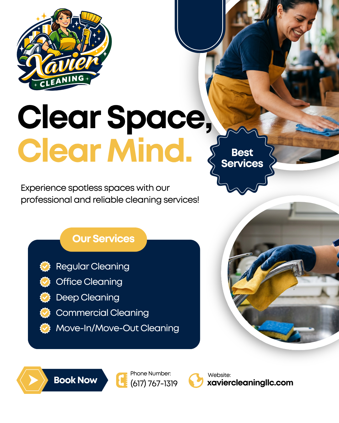 Xavier Cleaning Facebook ad