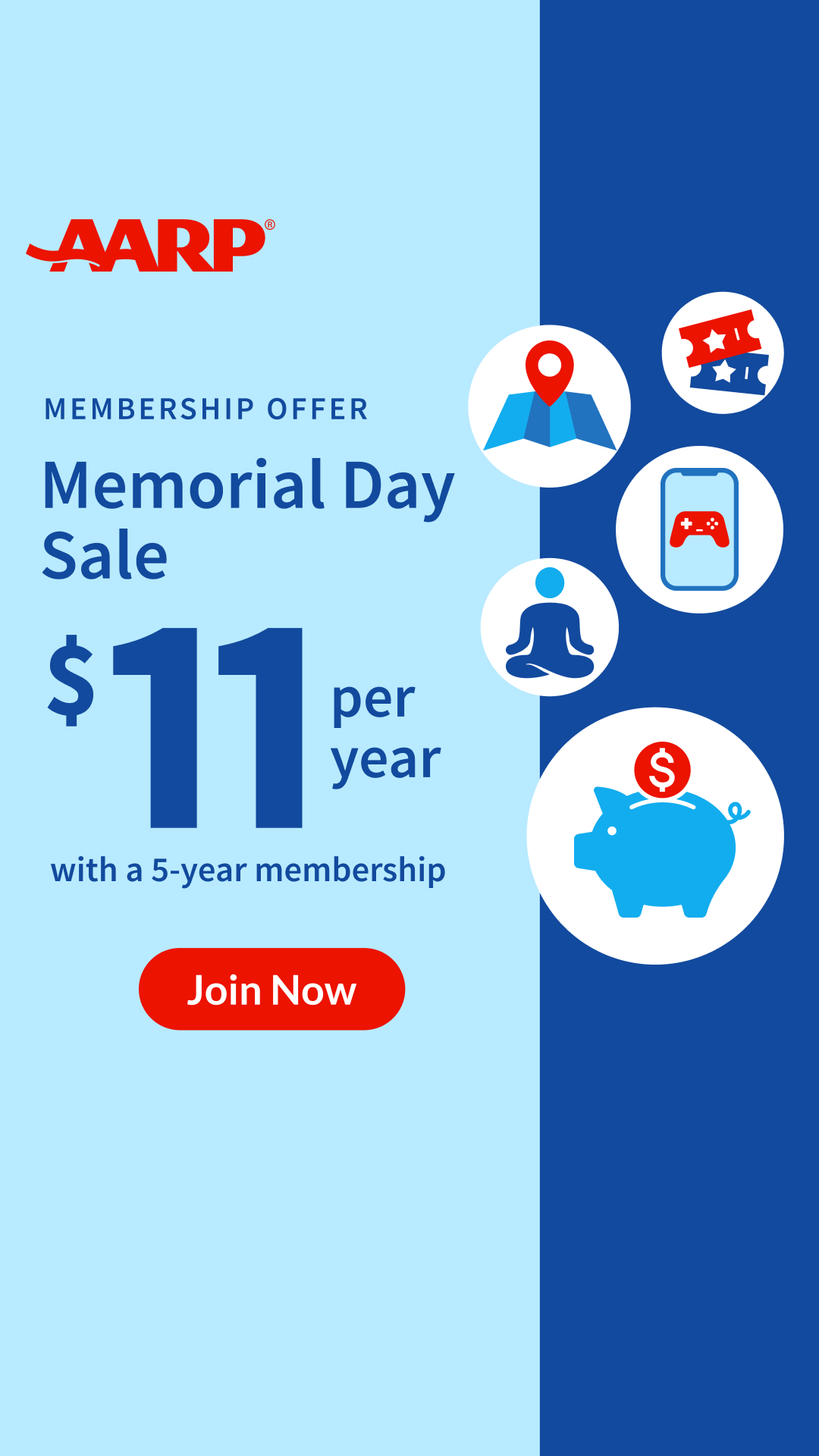 AARP Facebook ad