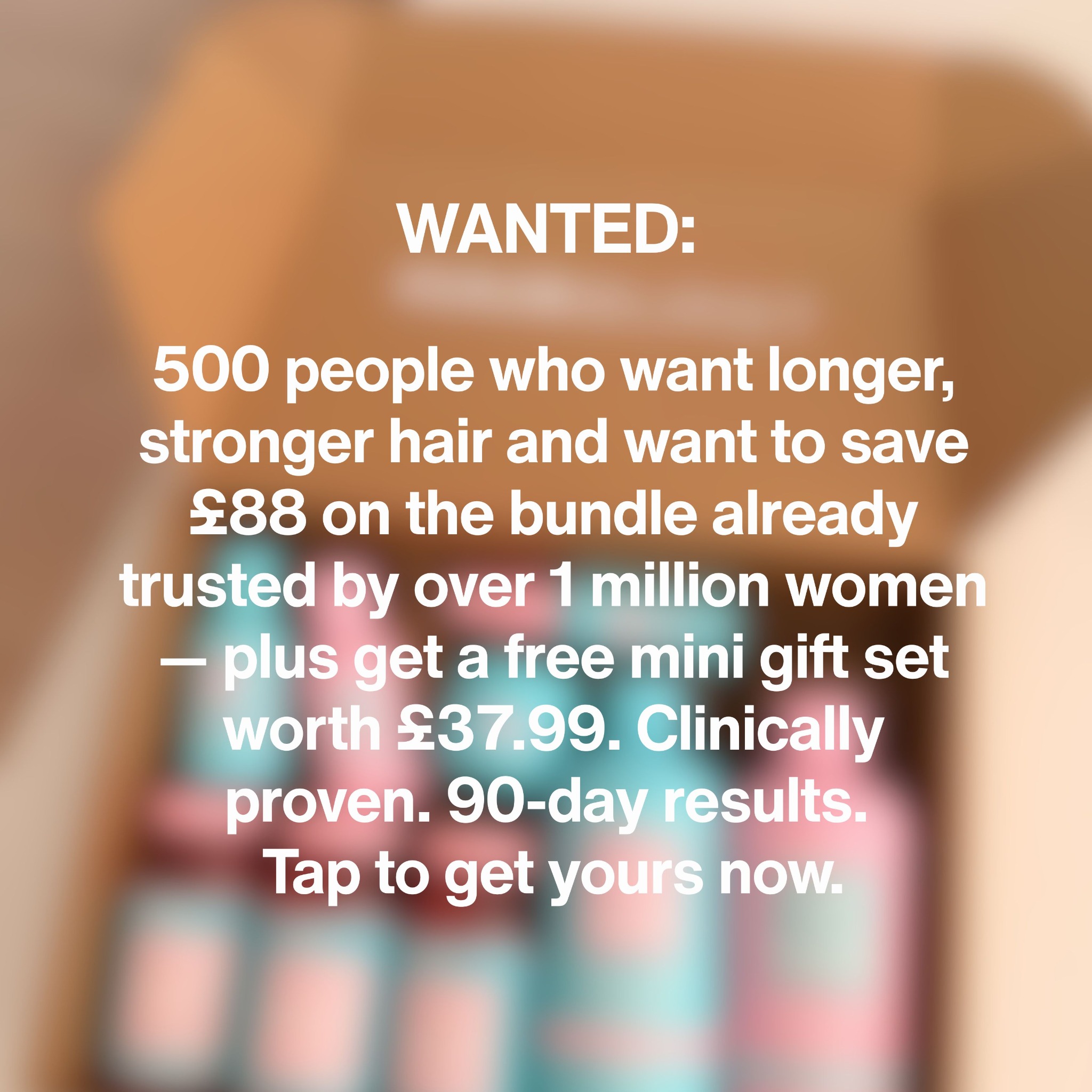Hairburst Facebook ad: The full routine, plus a free gift worth £37.99
