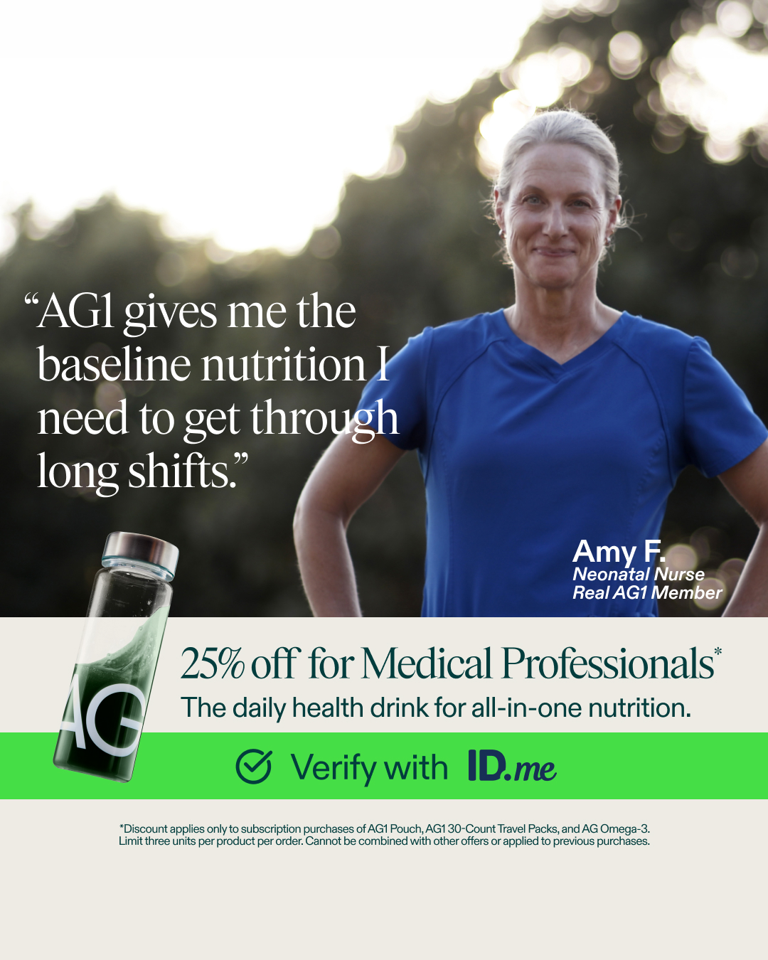 AG1 by Athletic Greens Facebook ad