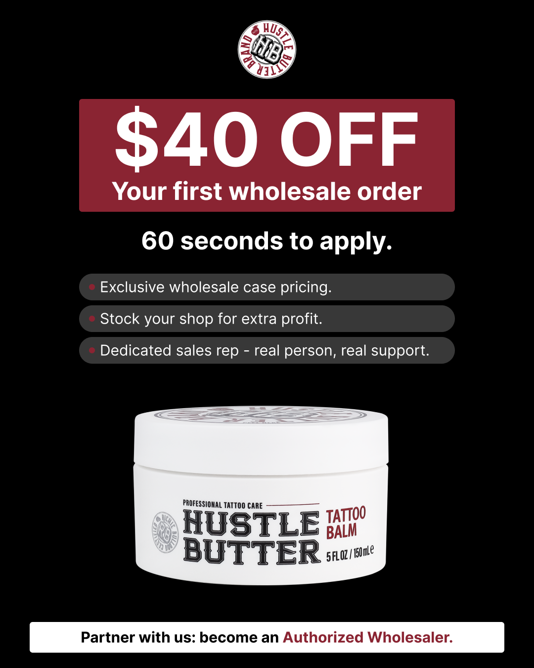 Hustle Butter Deluxe Facebook ad