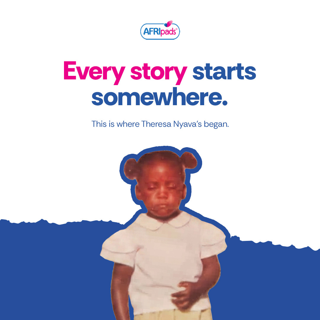 AFRIpads Facebook ad: Every girl has a story still being written.