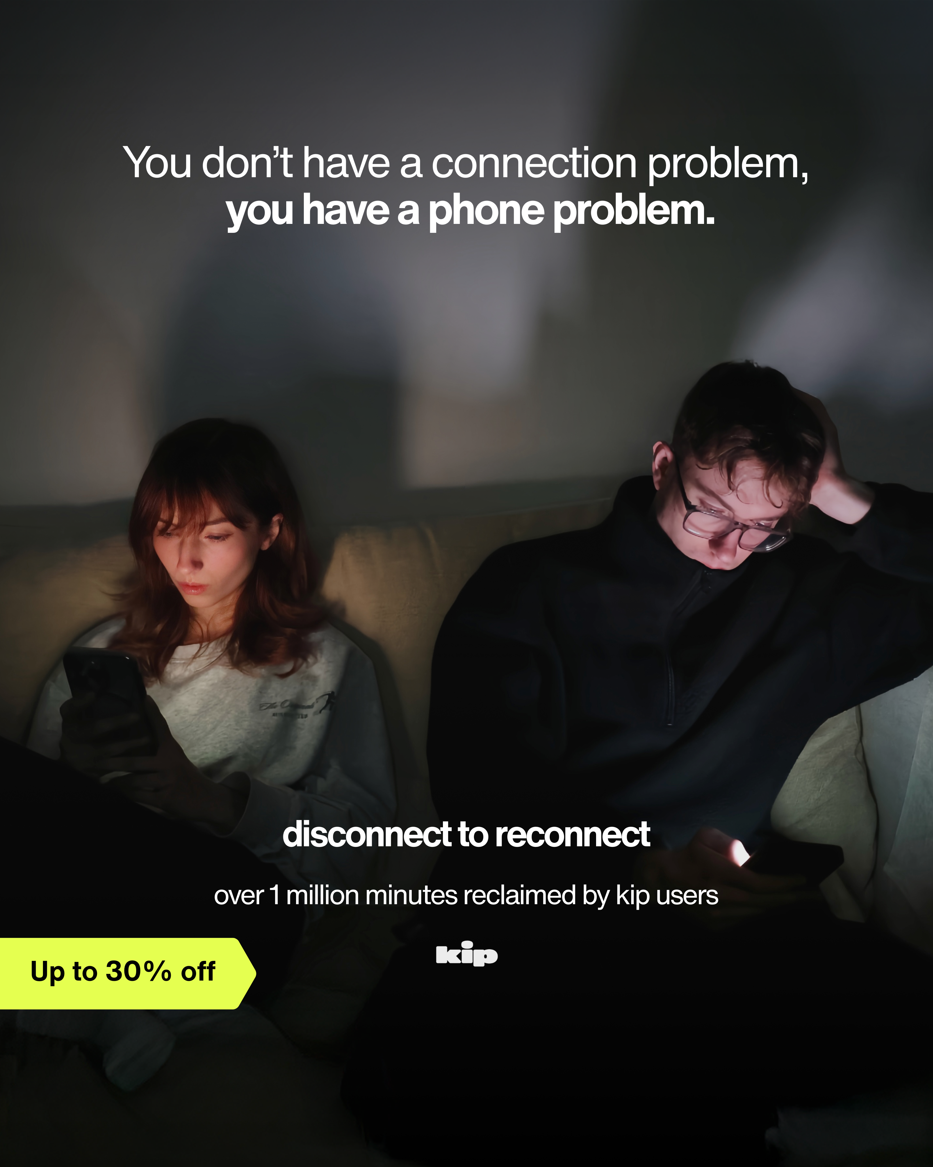 Keep it peaceful Facebook ad: Disconnect to reconnect