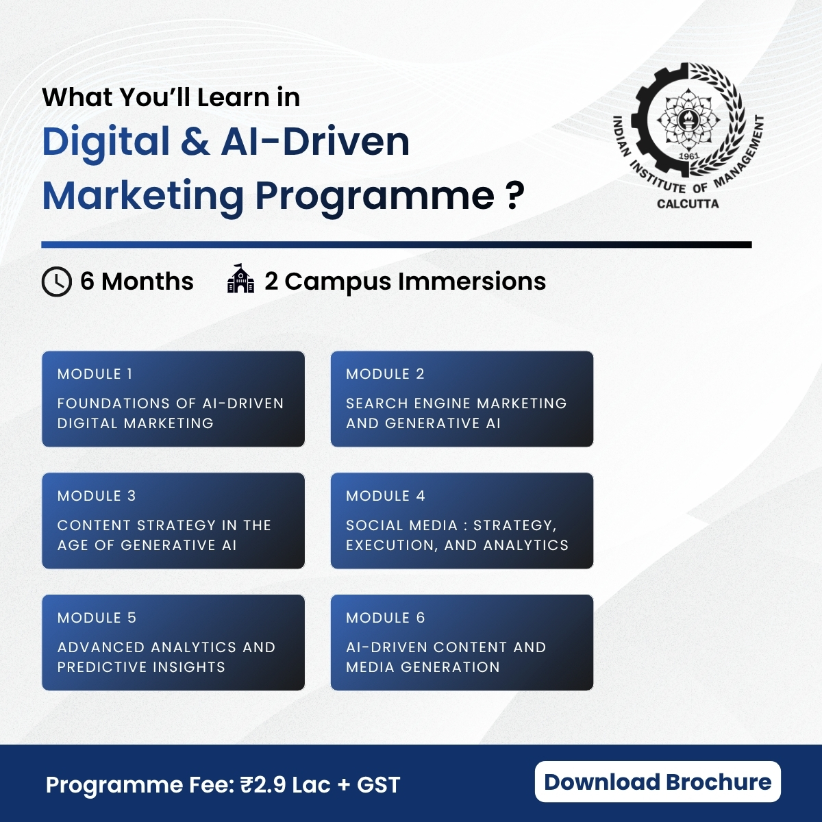 IIM Calcutta - Digital and AI-Driven Marketing Programme Facebook ad: Earn an IIM Calcutta certification in Digital &…
