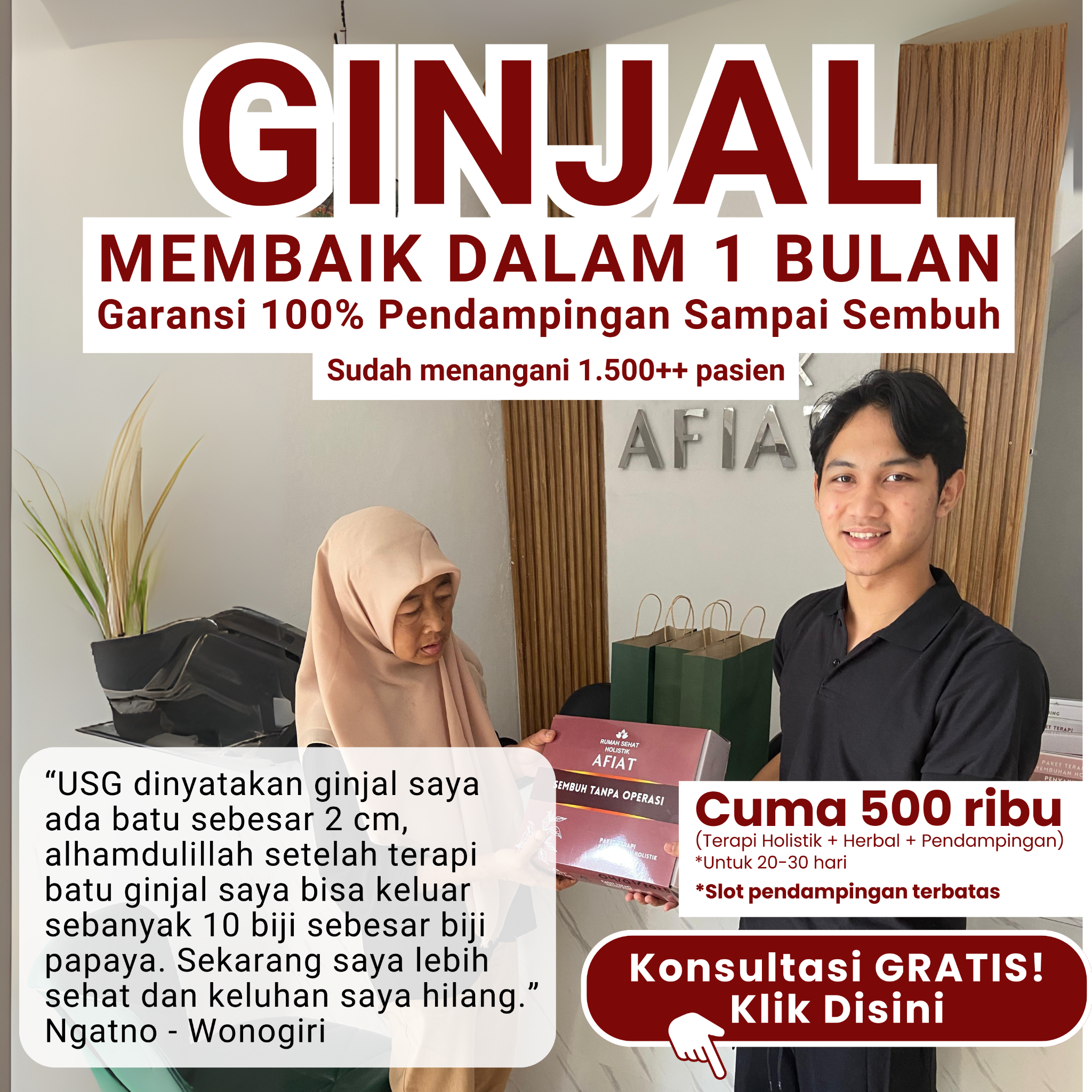 AFIAT Holistic Centre Facebook ad