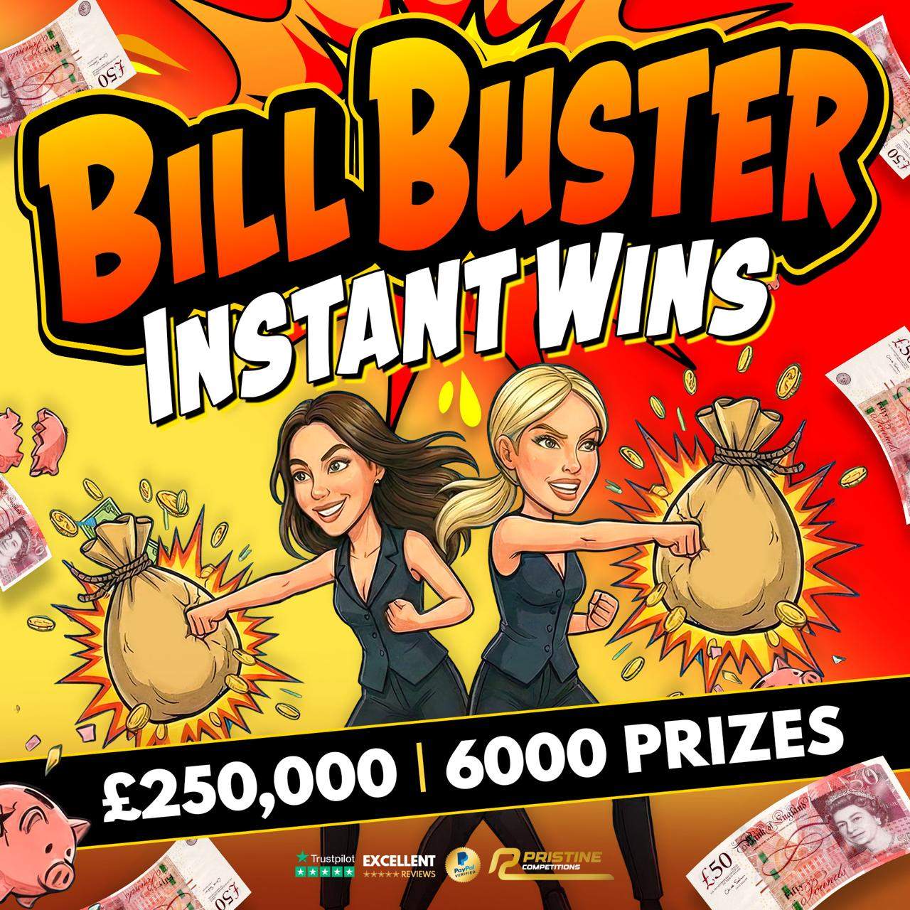 Pristine Competitions UK Facebook ad: WIN Up To £5000 Instantly!