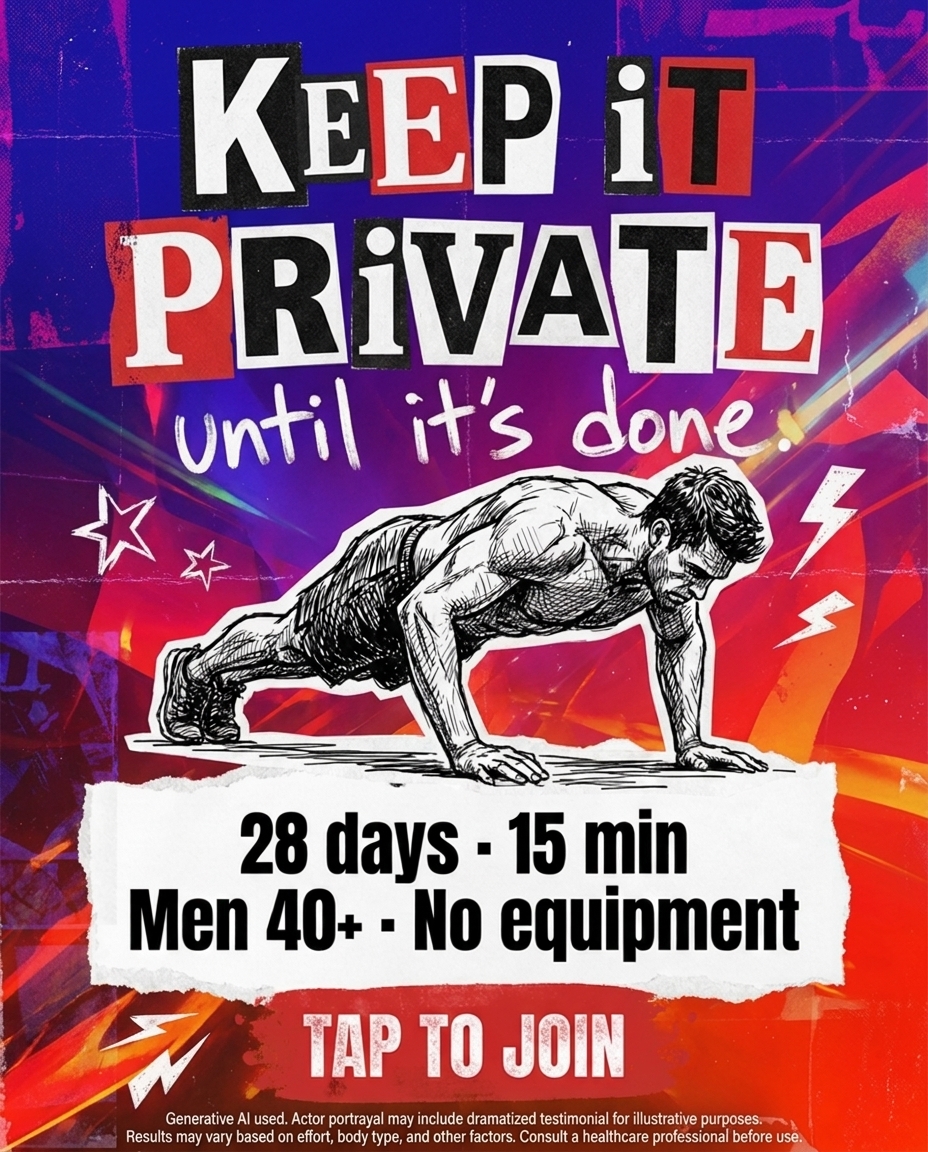 Muscle Charge Facebook ad: Build Real Strength After 40
