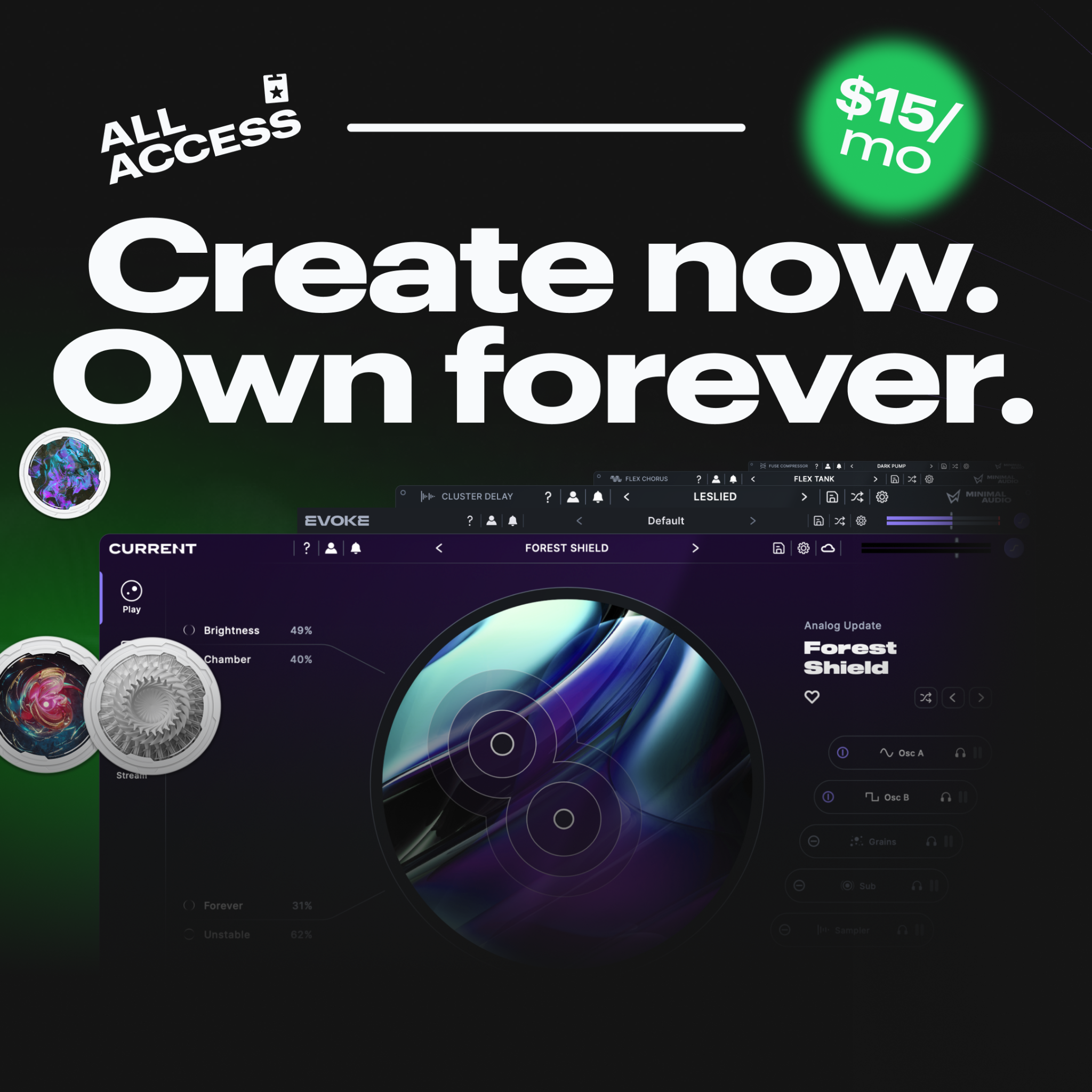 Minimal Audio Facebook ad