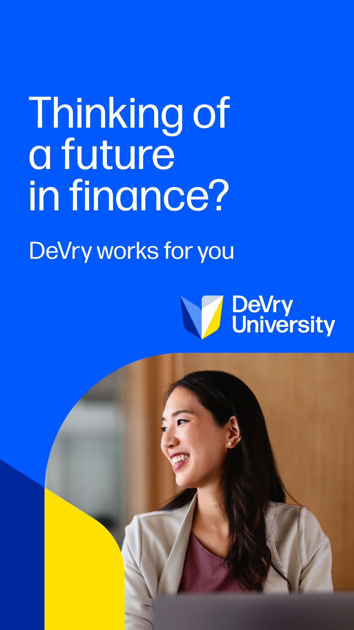 DeVry University Facebook ad