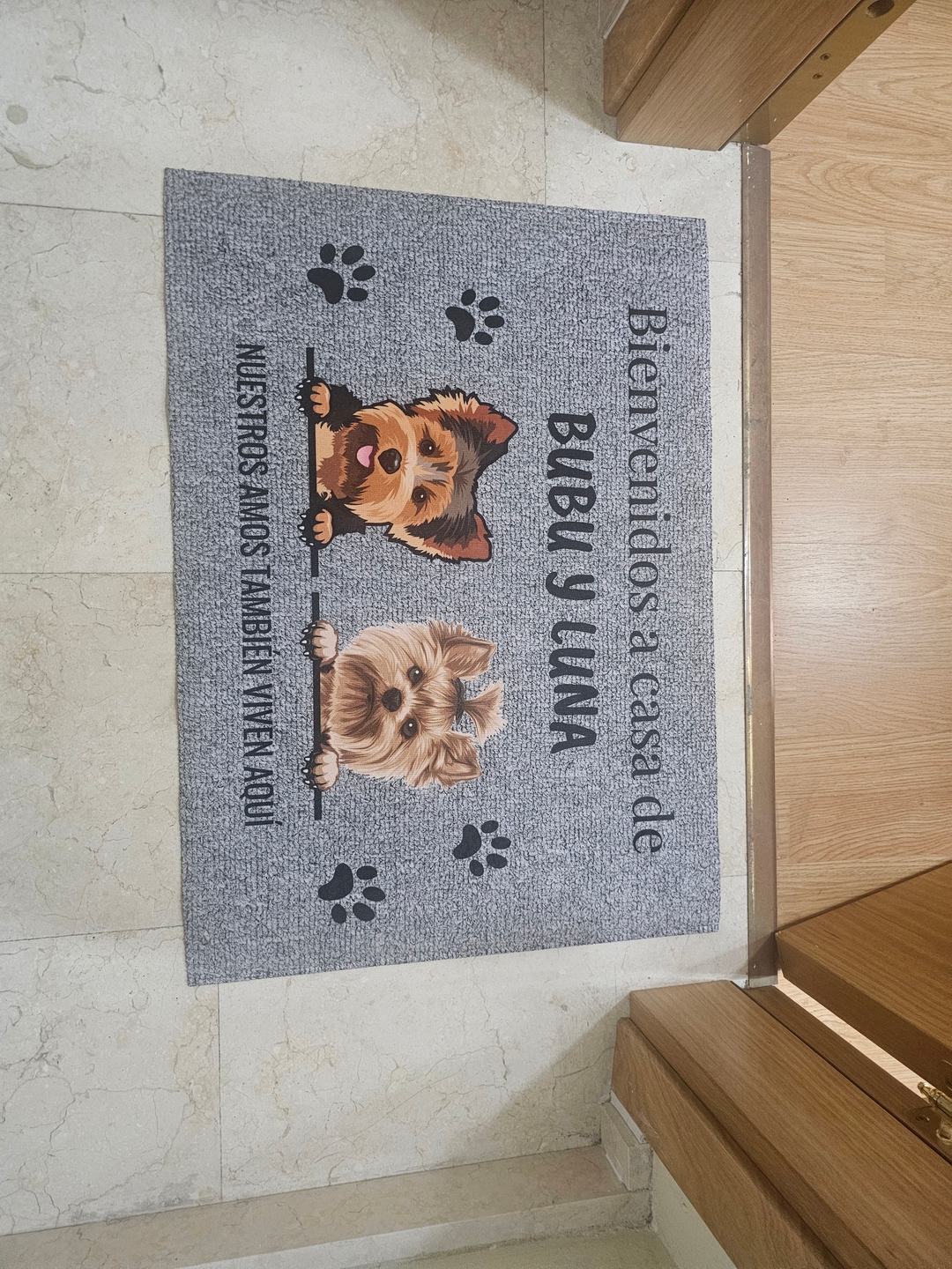 Pet Printed Facebook ad: Felpudo personalizado