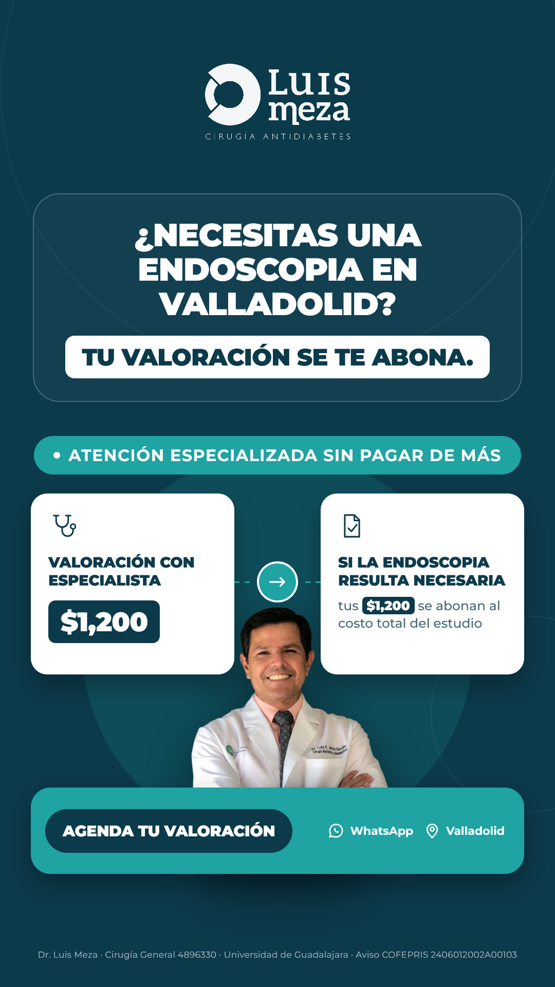 Dr. Luis Meza - Cirugía antidiabetes Facebook ad: Endoscopia en Valladolid