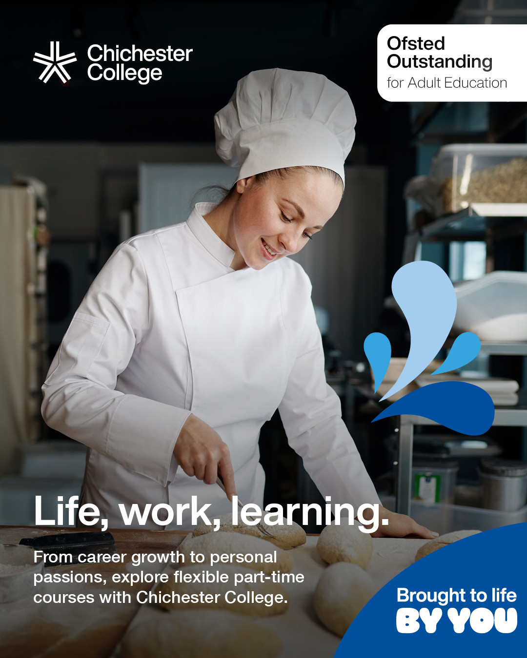 Chichester College Facebook ad: From creative pursuits to career progression, discover…