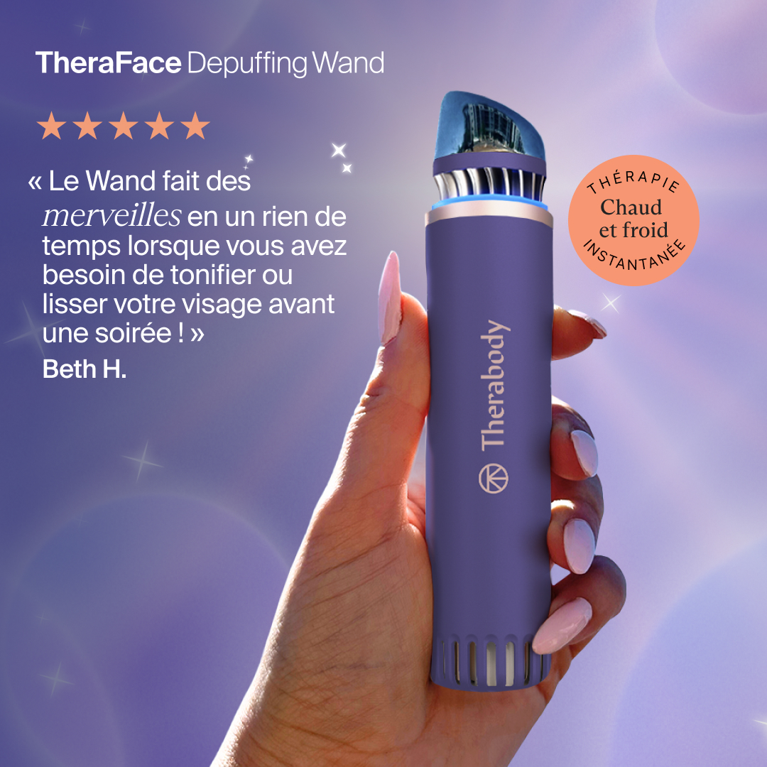 Therabody Facebook ad: Testé sous contrôle dermatologique