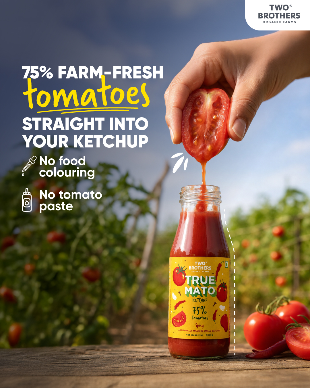 Two Brothers Organic Farms Facebook ad