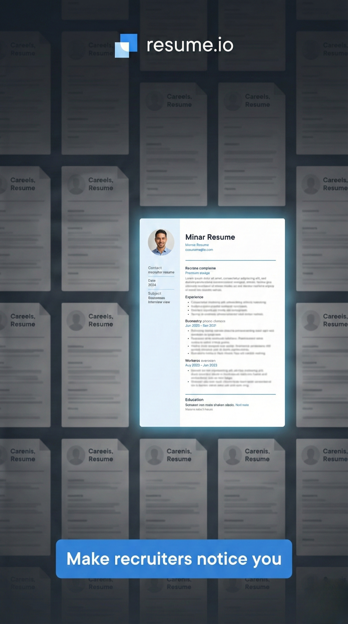 Resume.io Facebook ad