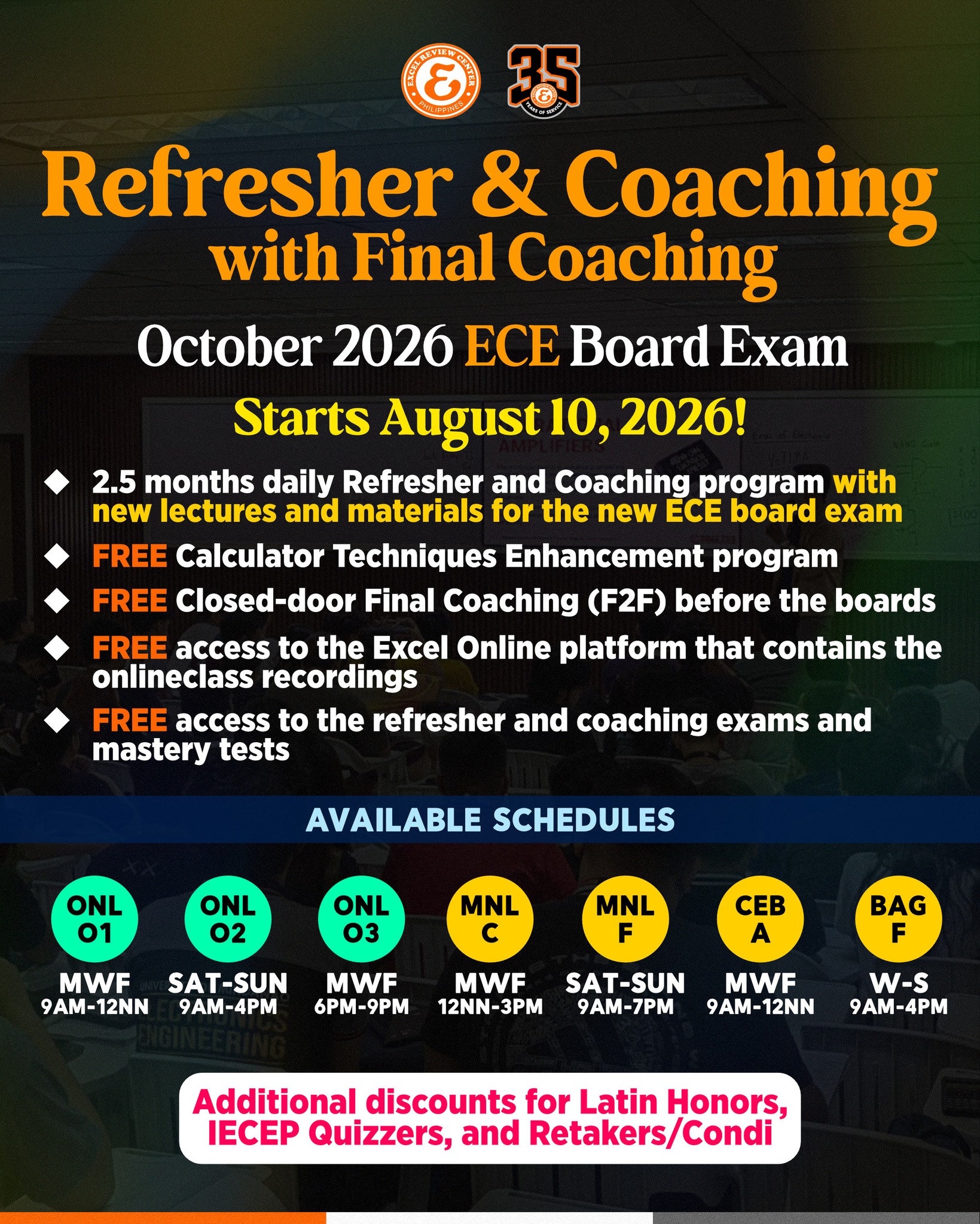Excel Review Center Facebook ad: ๐๐ง๐ซ๐จ๐ฅ๐ฅ๐ฆ๐๐ง๐ญ ๐ข๐ฌ ๐ง๐จ๐ฐ ๐จ๐ฉ๐๐ง ๐๐จ๐ซ ๐ญ๐ก๐โฆ