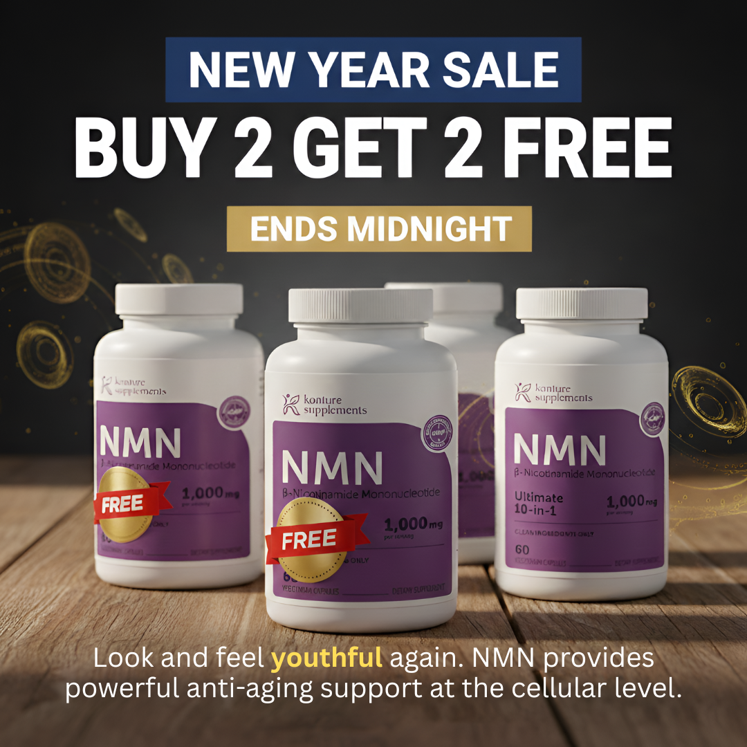 Konture Supplements Facebook ad: Buy 2 Get 2 FREE | New Year Sale (ENDS MIDNIGHT)