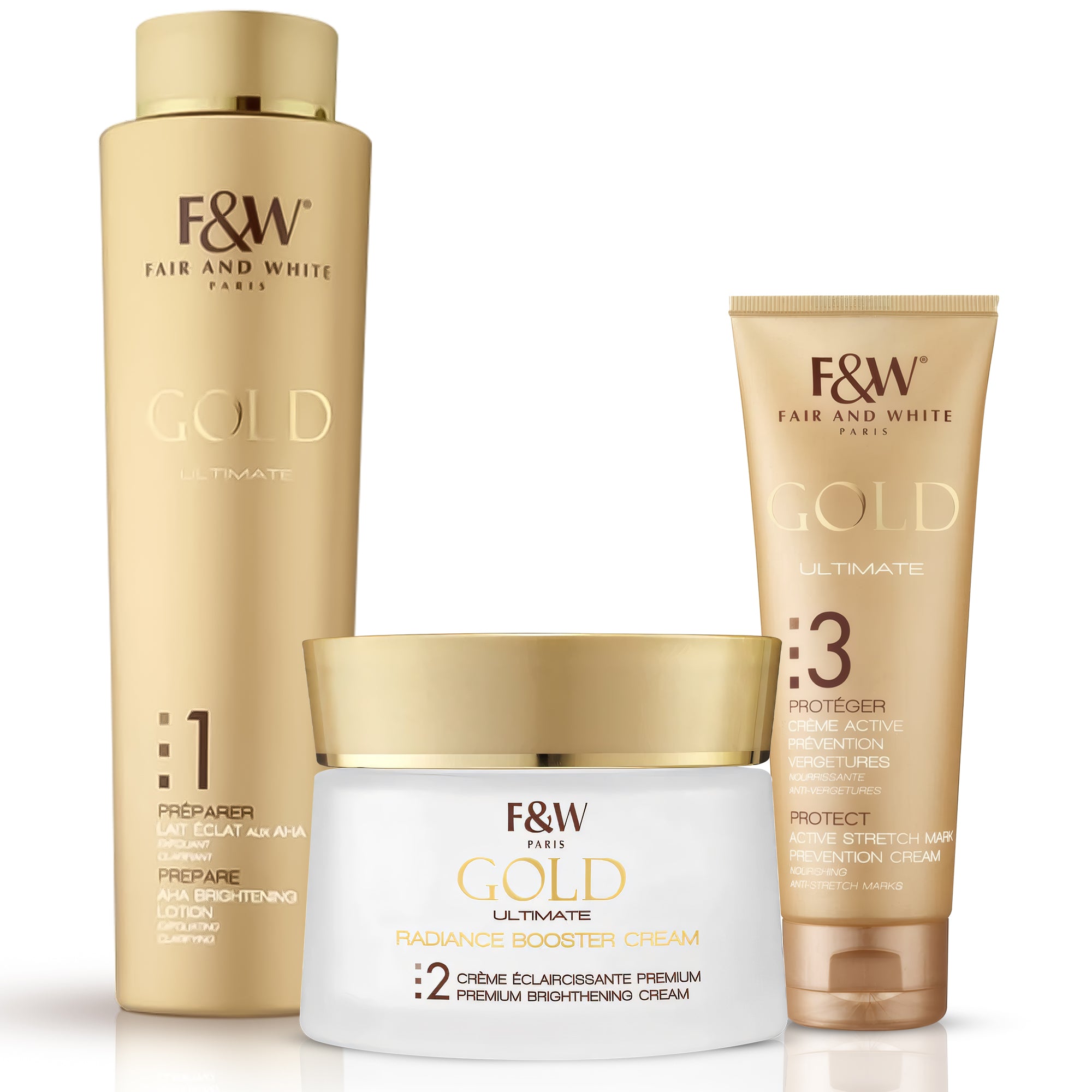 Fair & White Facebook ad: Clarify And Hydrate Skin With Gold
